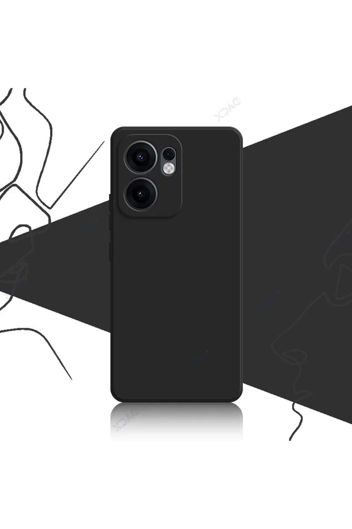 GRABONO Oppo Reno 13F 5G Kılıf Kamera Korumalıdır Kadife İç Kaplama Mat Premium Seri