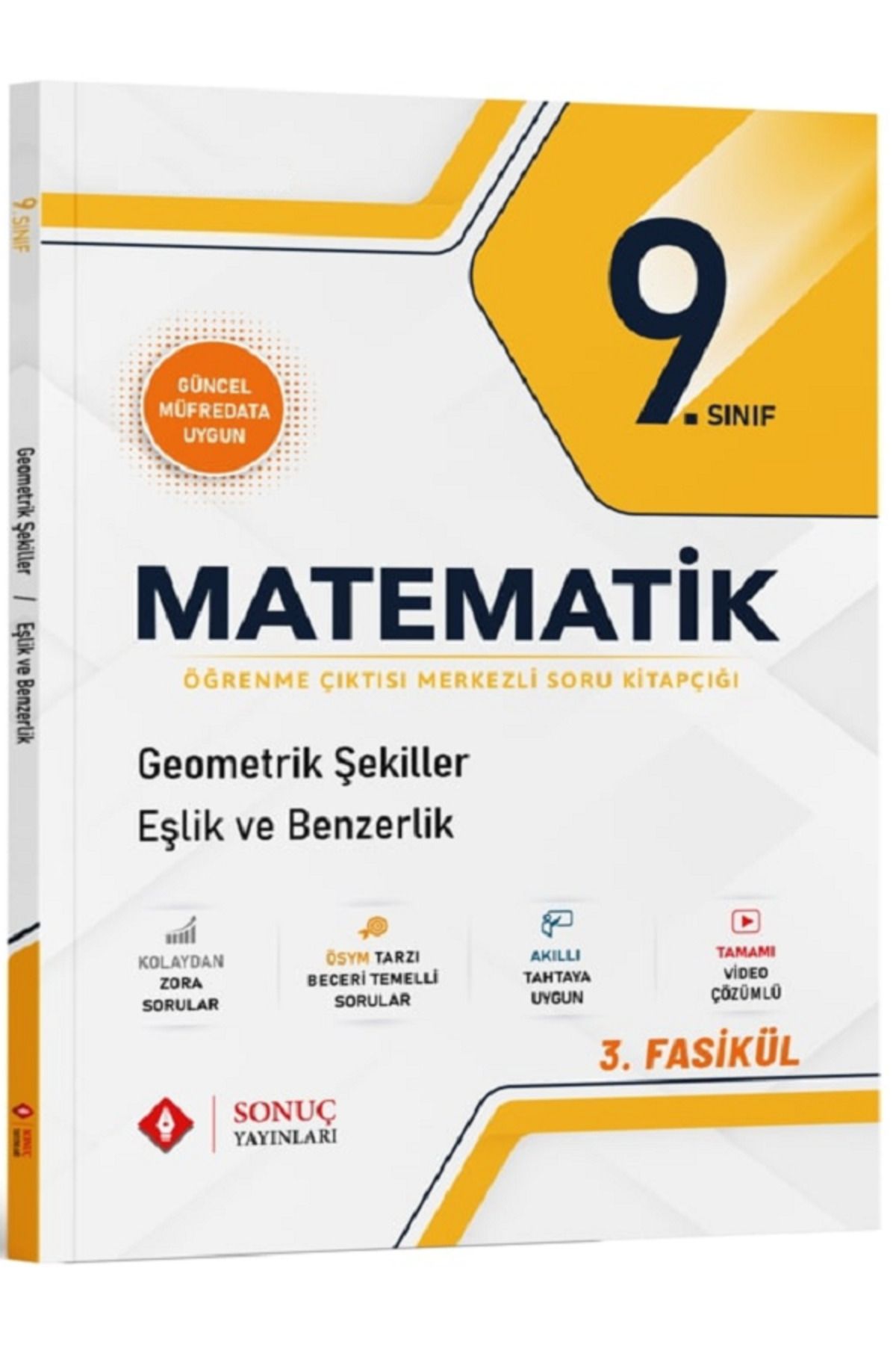 Evrensel İletişim Yayınları 9.Sınıf Sonuç Matematik Geometrik Şekiller Eşlik ve Benzerlik / 3. Fasikül / Tamamı Video Çözümlü
