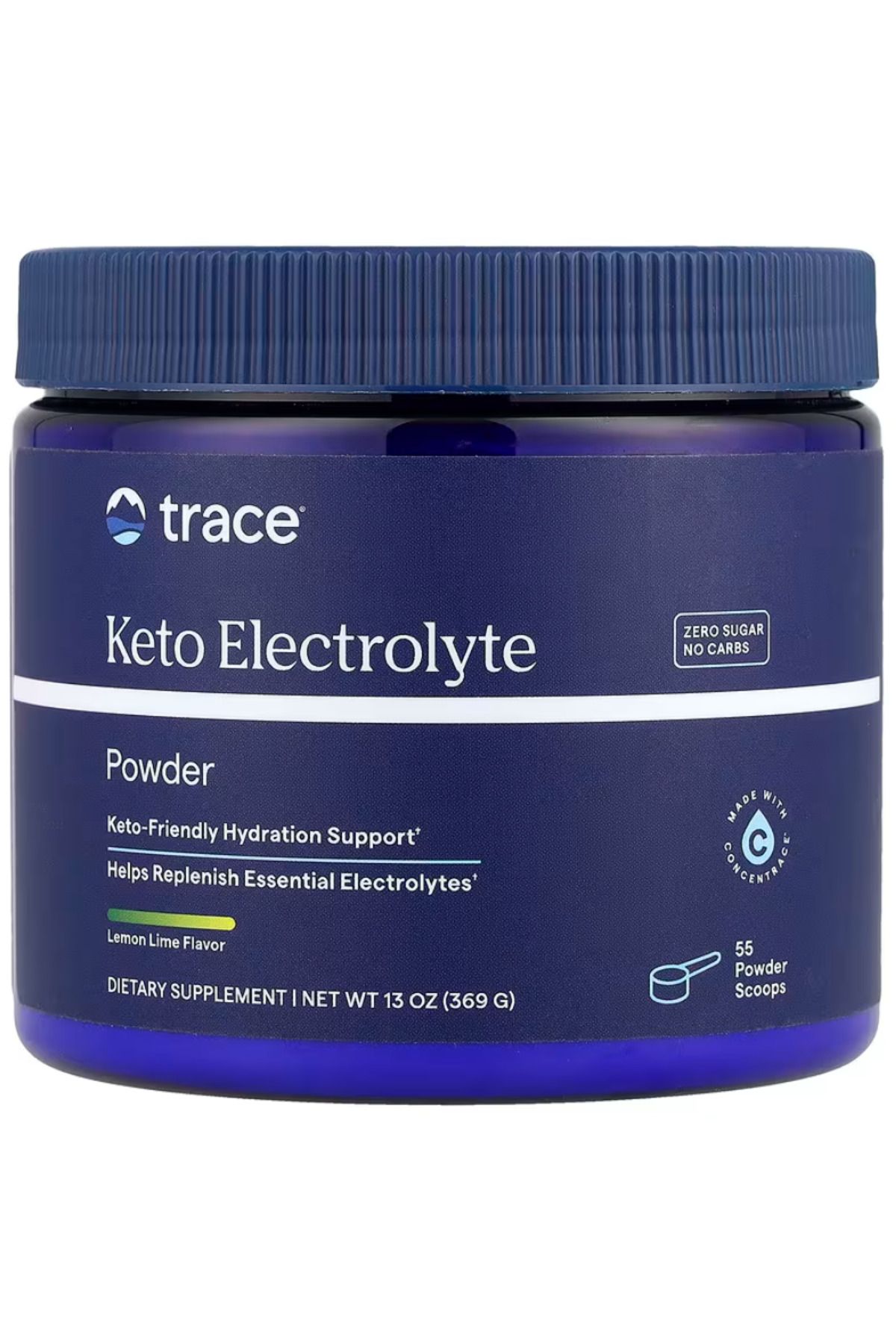 Trace , Keto Electrolyte Powder, Lemon Lime, 13 oz (369 g)
