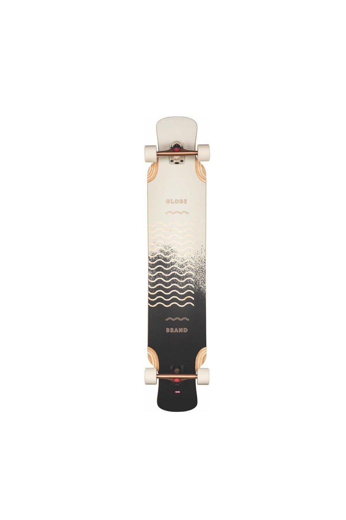 teknotrust 47'' Longboard Komple, Siyah Bakır Desenli, Hafif ve Dayanıklı, Hızlı ve Stabil Kullanım