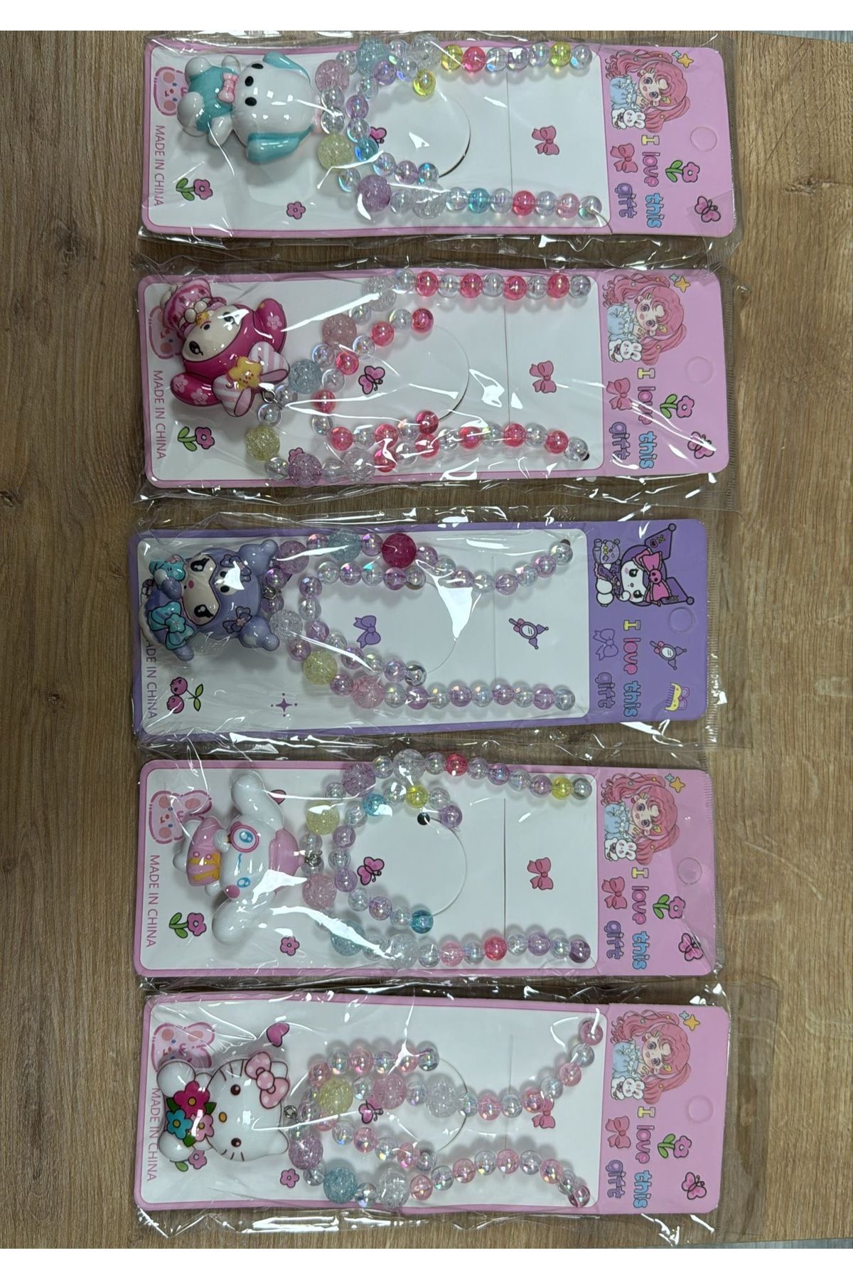 BUCHE Sanrio Kuromi Ve Arkadaşları Işıklı Takı Seti