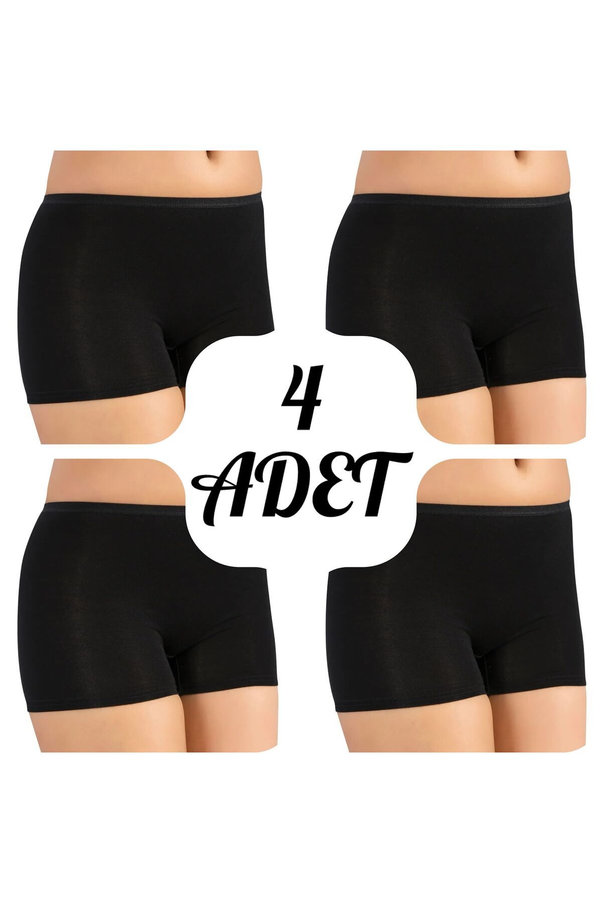 Özten 4'Lü Paket Lüks Modal Kadın Boxer OZT4251