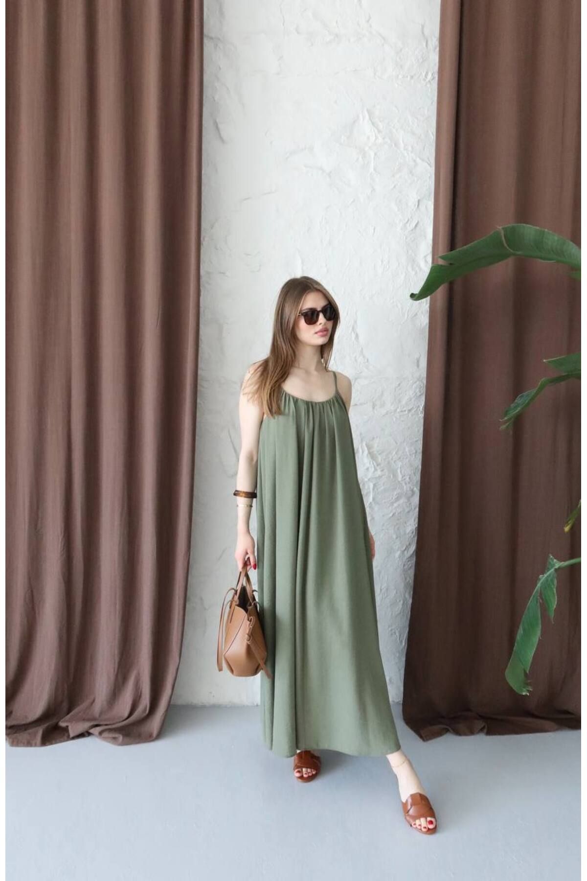 KOKA FASHION keten elbise