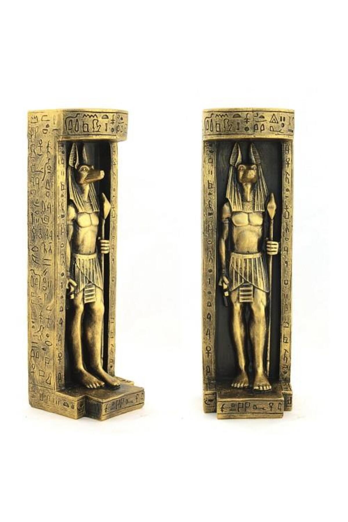 Elioure Anubis Figürlü Şık Mumluk, Ev Dekorasyonu İçin, Hediyelik Alternatif