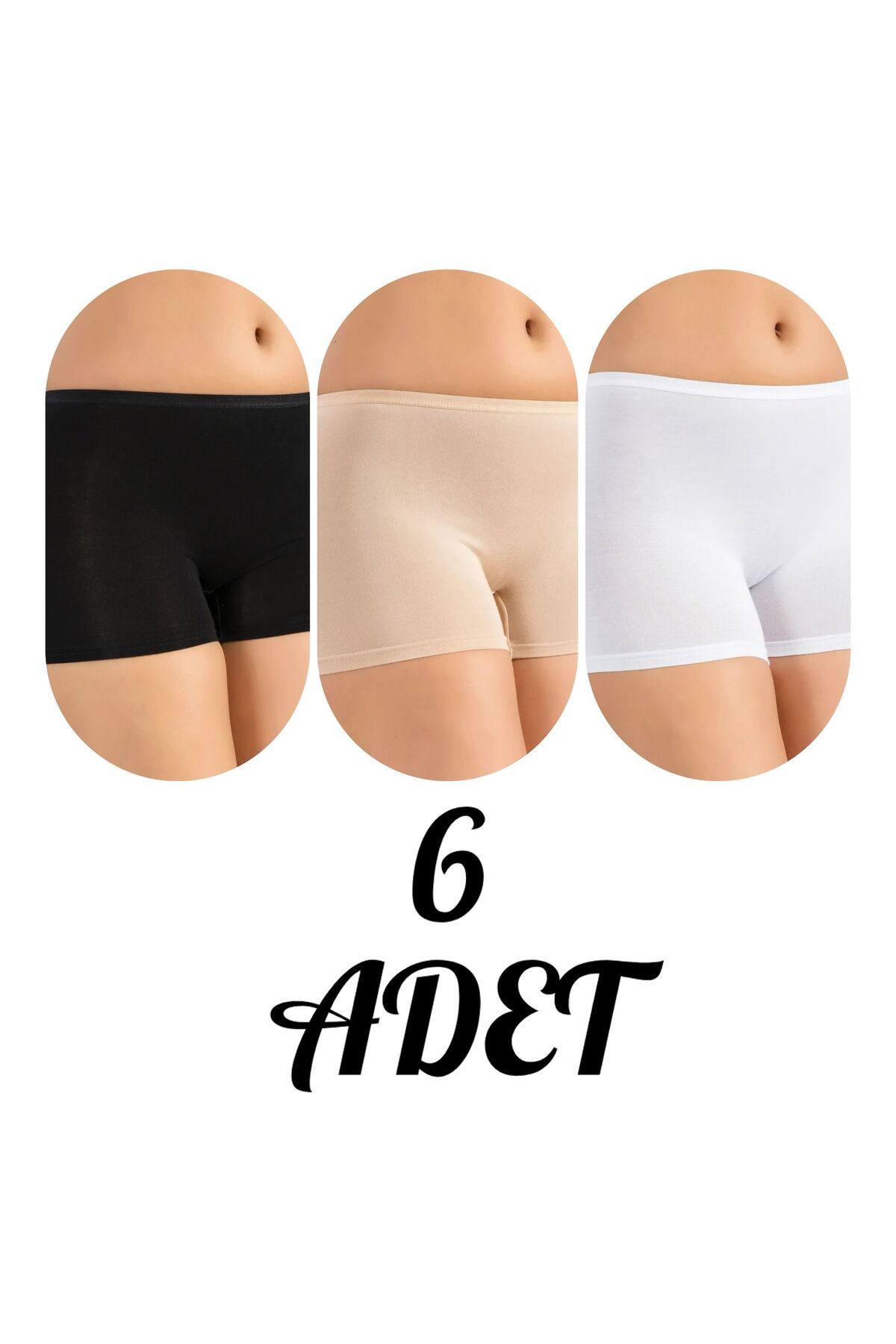 Özten 6'Lı Asorti Paket Lüks Modal Kadın Boxer OZT6251