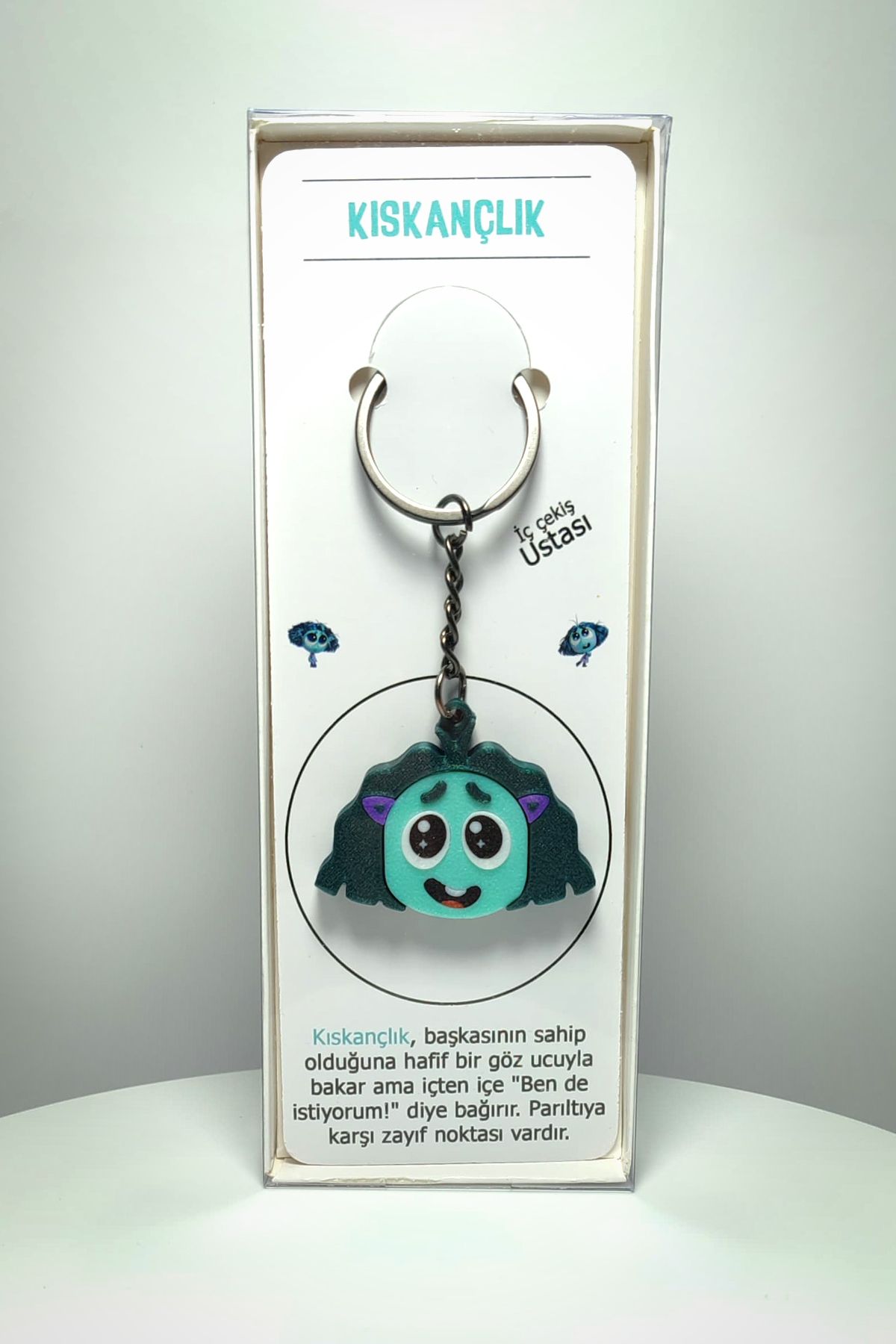 Saes Labs Ters Yüz (Inside Out) Kıskançlık Anahtarlık