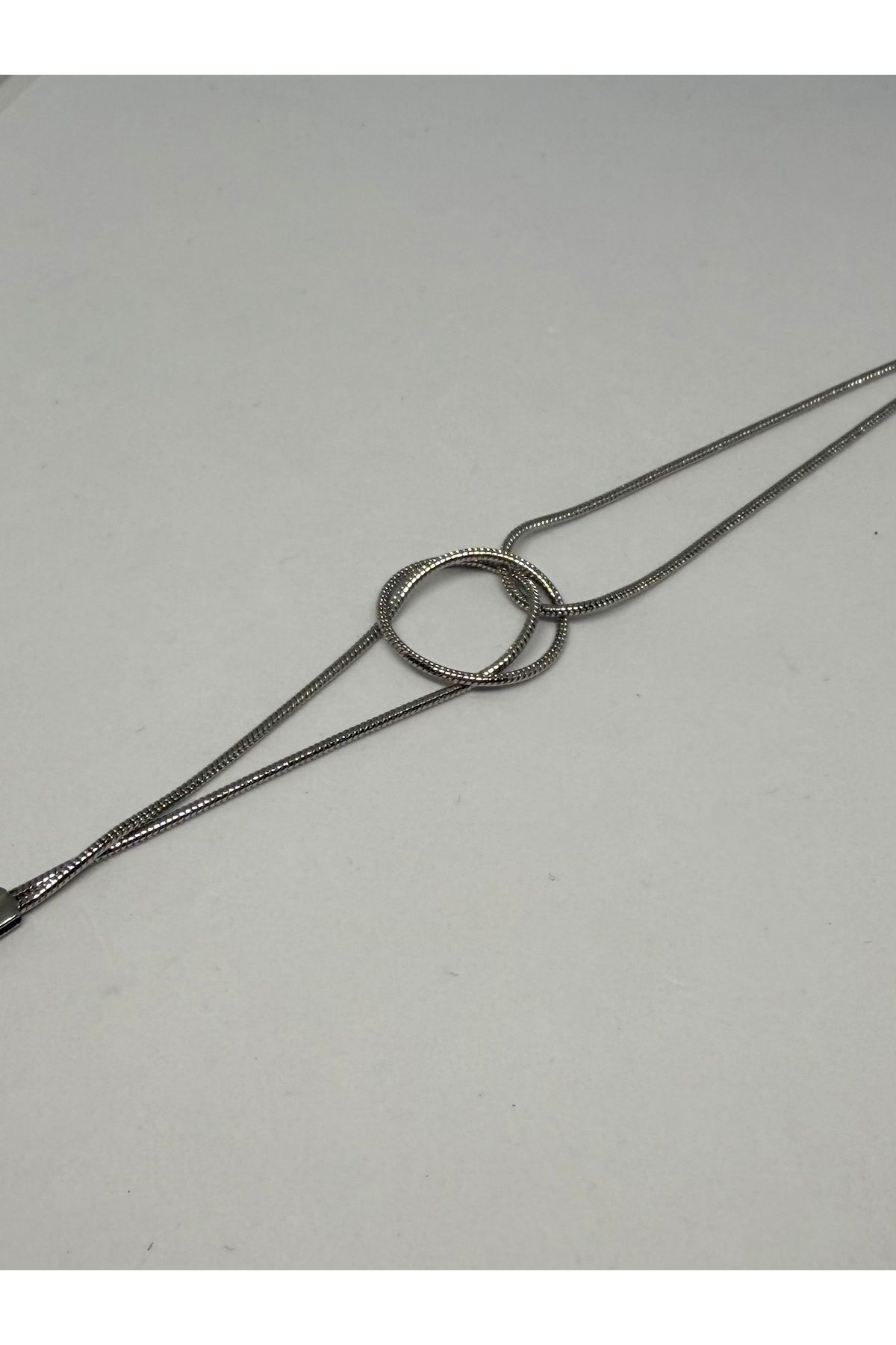 Gulsah's Store Çelik silver düğüm bileklik