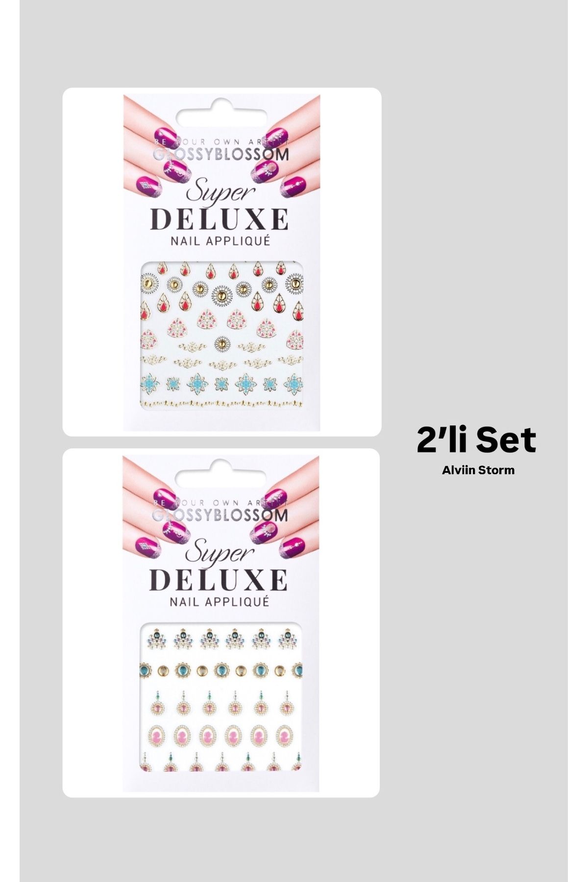GLOSS 2’li GlossyBlossom Tırnak Sticker 4