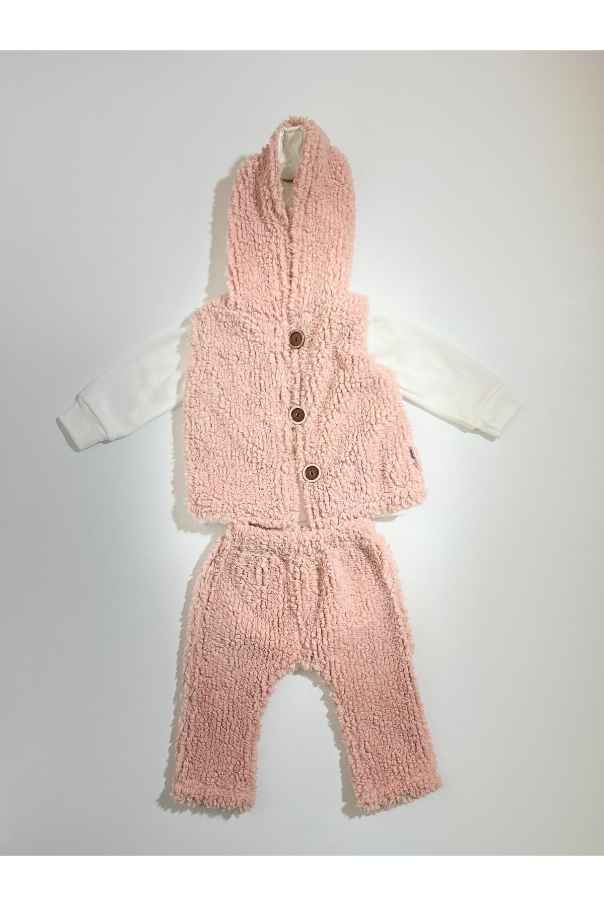 Butik PELUŞ 3 LÜ KIZ BEBEK TAKIMI