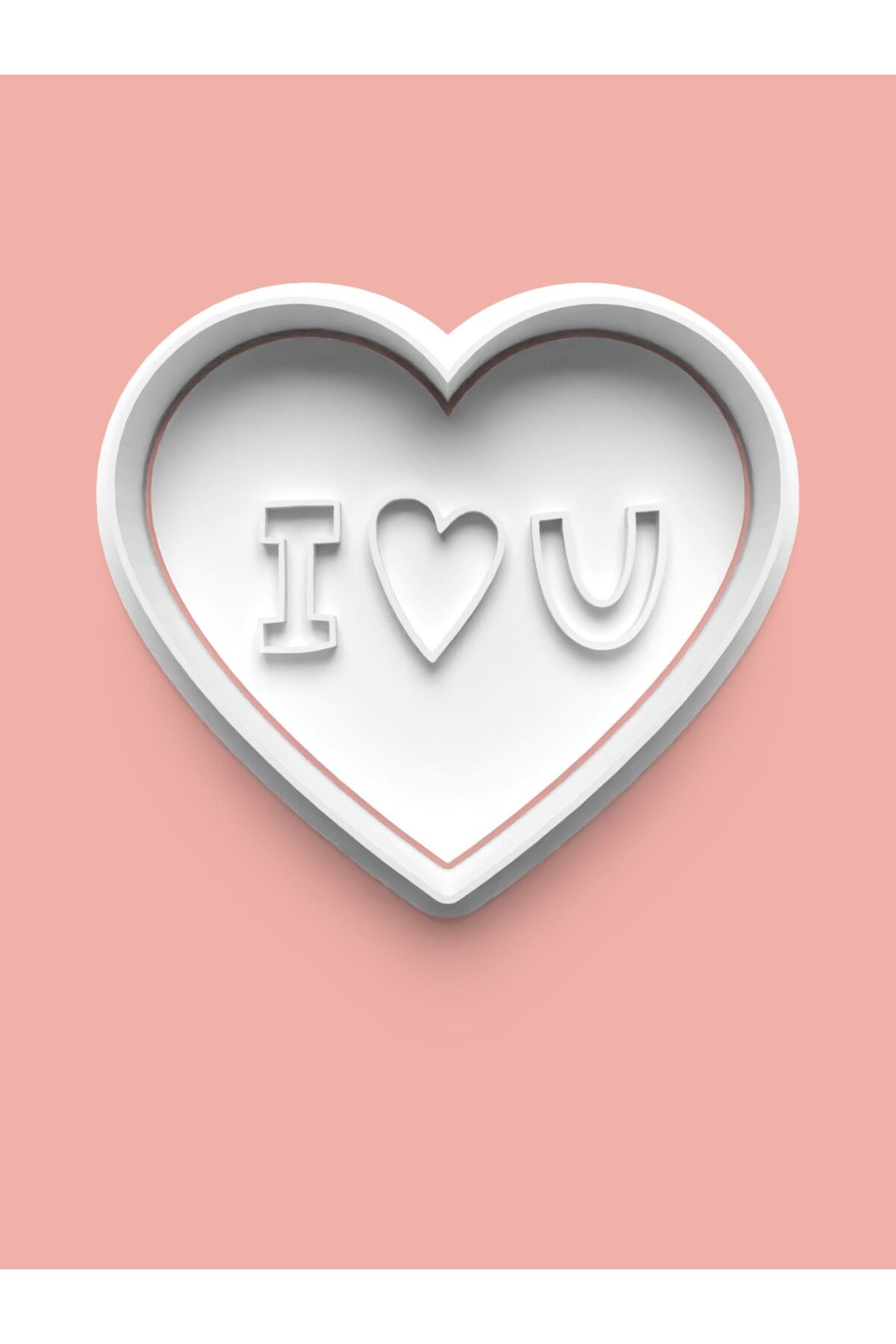 AKTASTORE I Love You Figürü Kurabiye Kalıbı Ve Şeker Hamuru Kalıbı