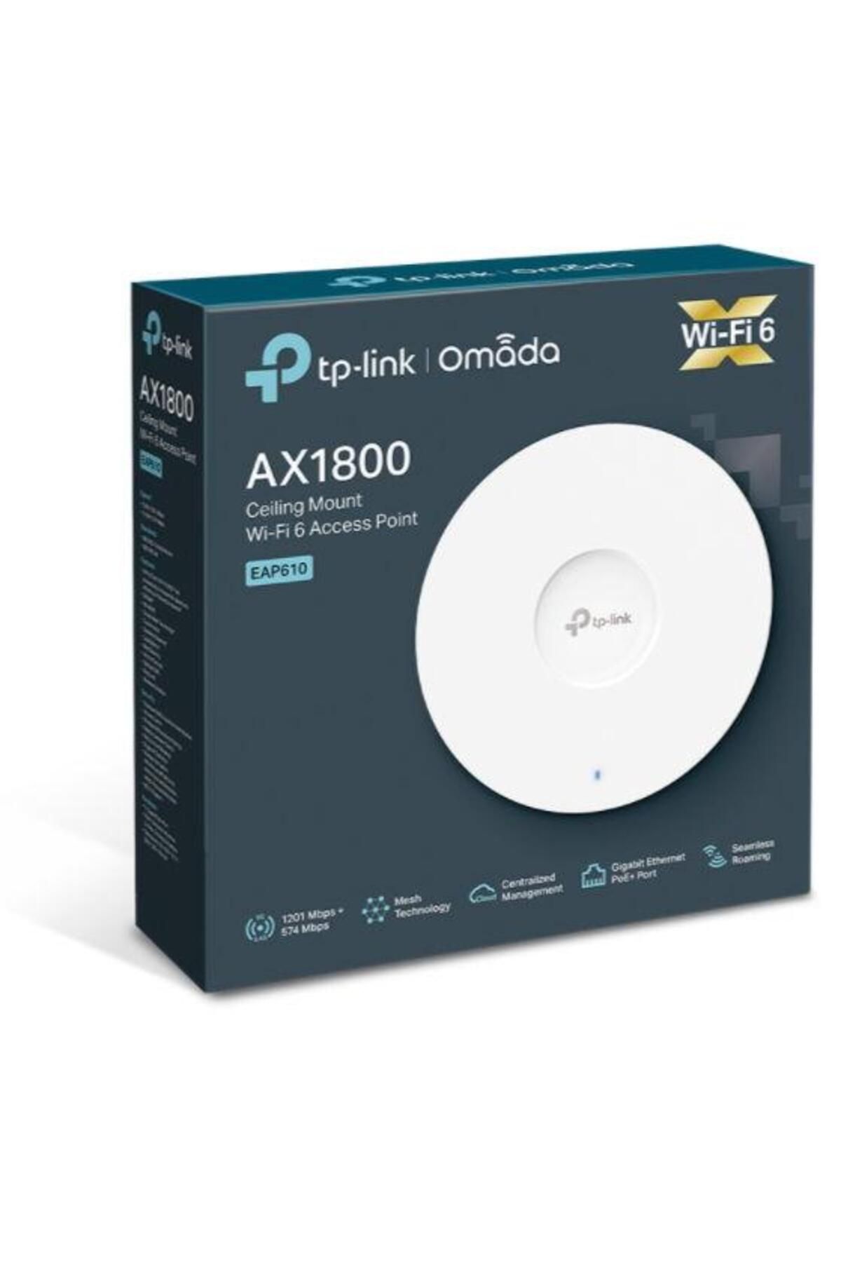 TP-LINK-Access Point Wireless TP-LINK EAP610, Gigabit, Dual Band, WiFi 6, 1800 Mbps (Alb) 11