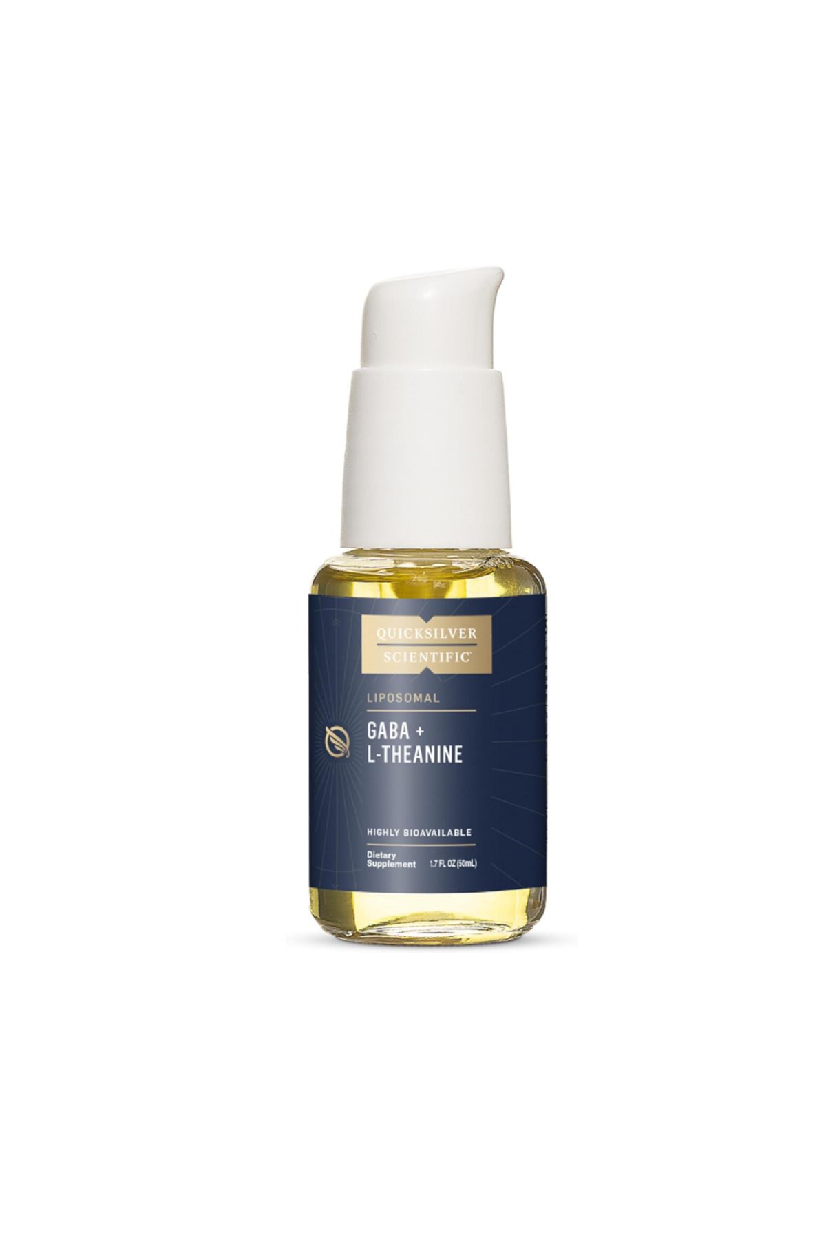 Quicksilver Scientific Liposomal GABA, + L Theanine - Calm, Stress Response & Brain Support - Bioavailable (1.7oz/50ml)