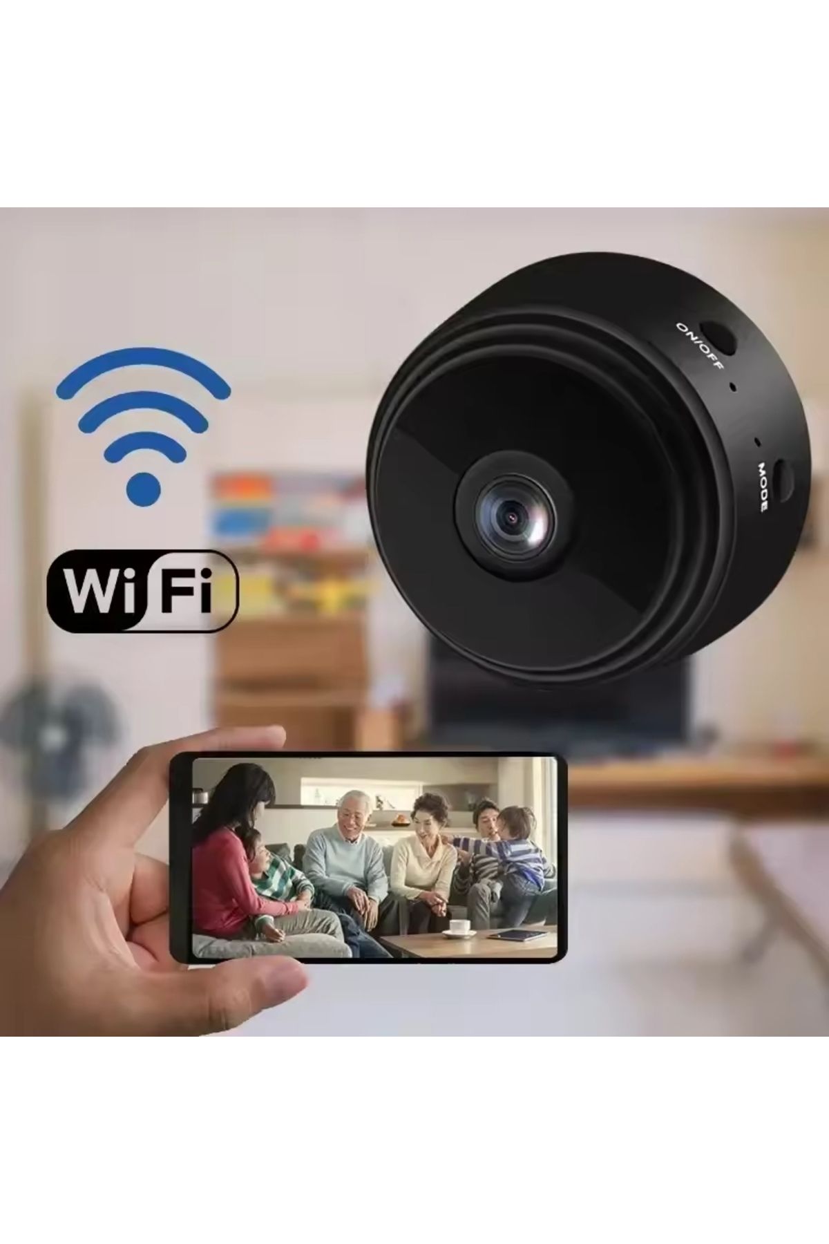 tap10 HD Mini Gizlenebilir IP Kamera | Kablosuz Wifi, Taşınabilir ve Uzaktan İzlenebilir Güvenlik Kamerası
