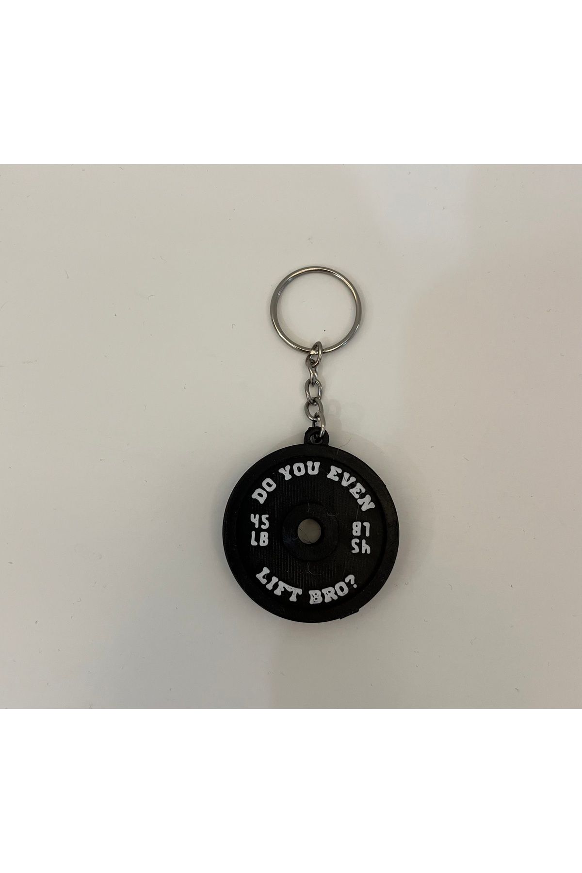 ESL Decor Fitness Ağırlık Plaka Anahtarlık çift taraflı