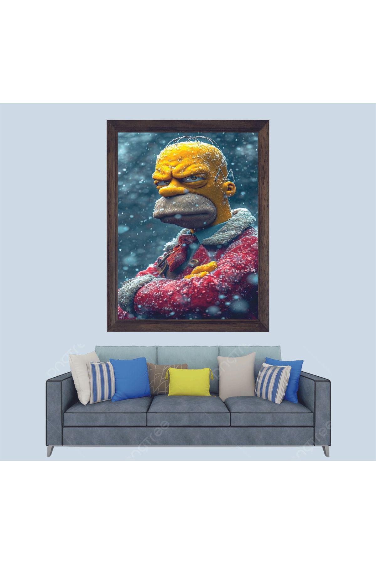 Lioncraft Simpsonlar Çerçeveli Duvar Tablosu 20x30 cm