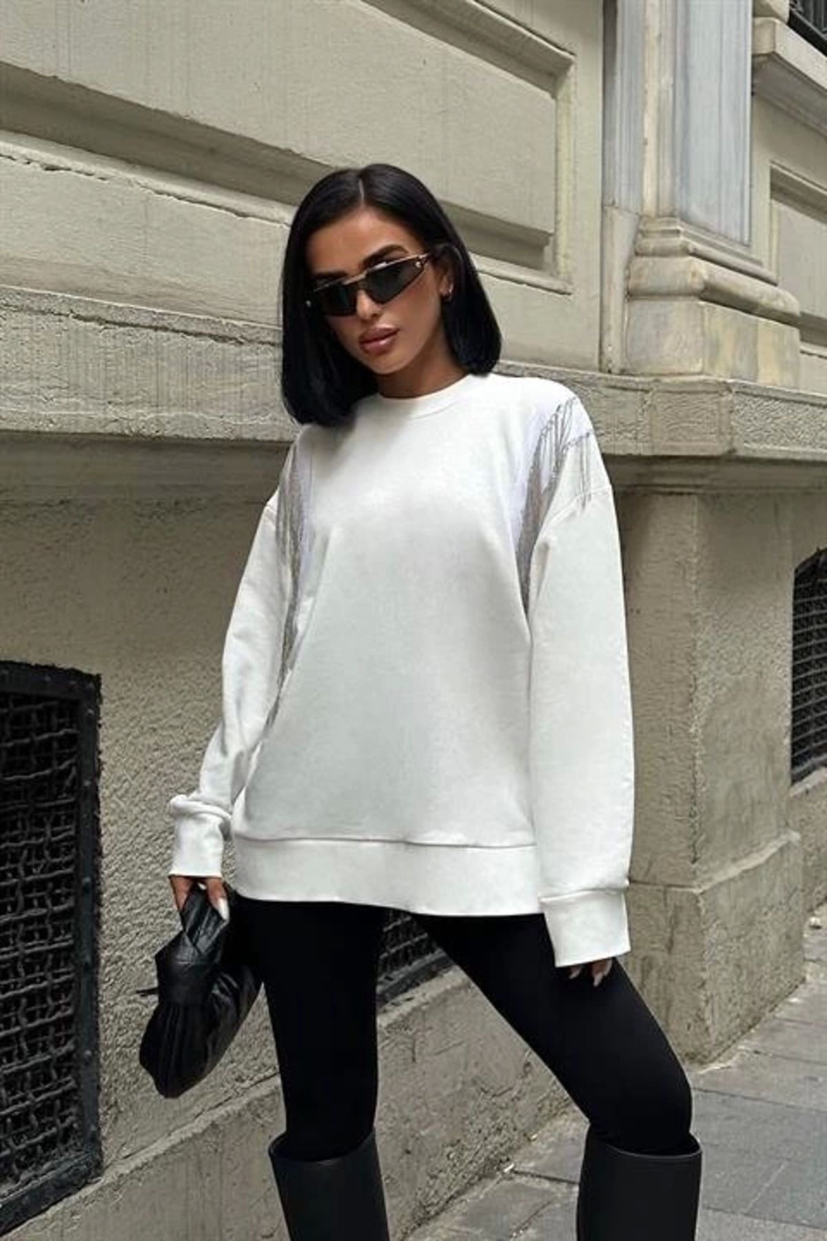 ZORM Angelina Metalize Sarkaçlı Sweatshirt 8048 -08