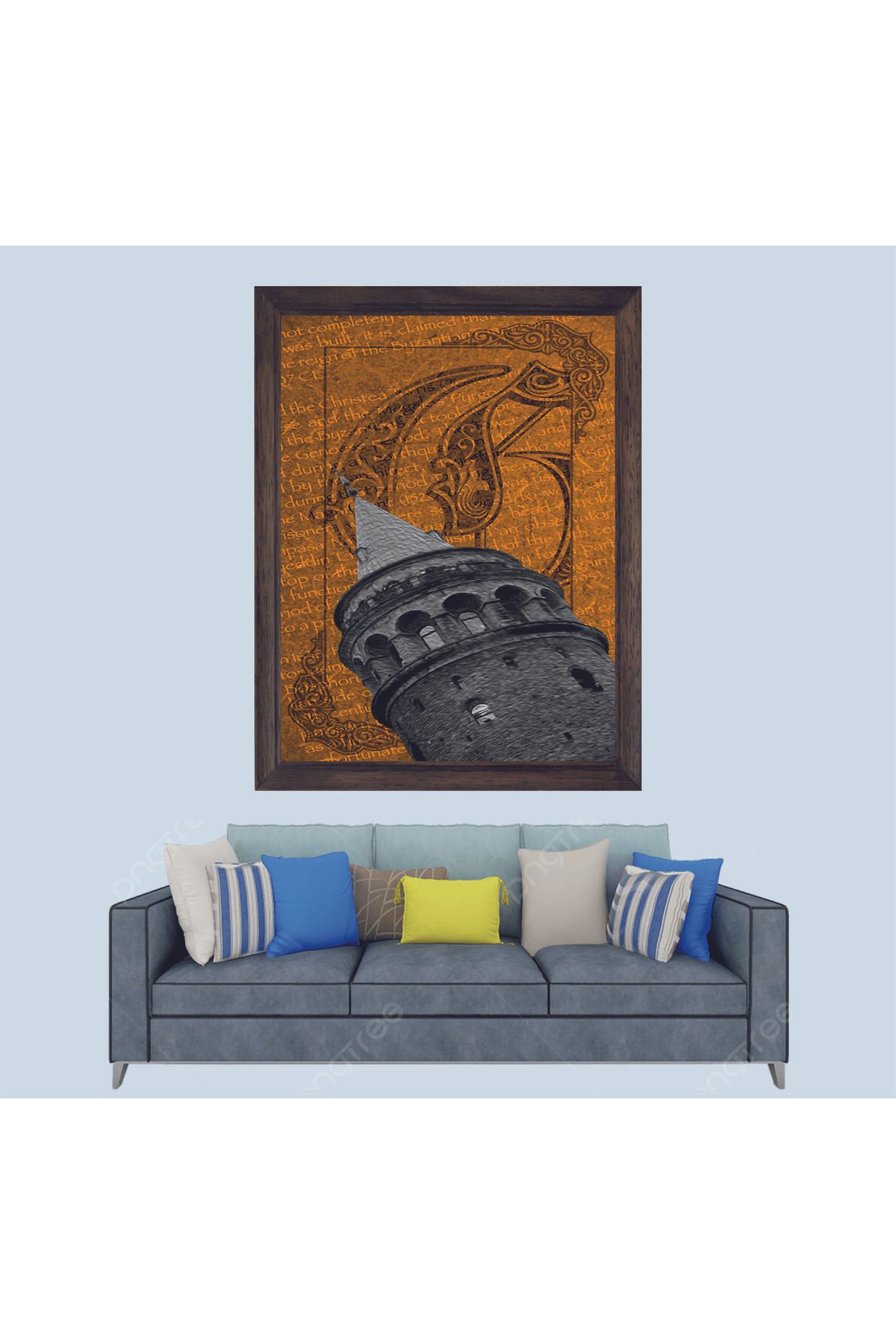 Lioncraft Galata Kulesi Çerçeveli Duvar Tablosu 20x30 cm