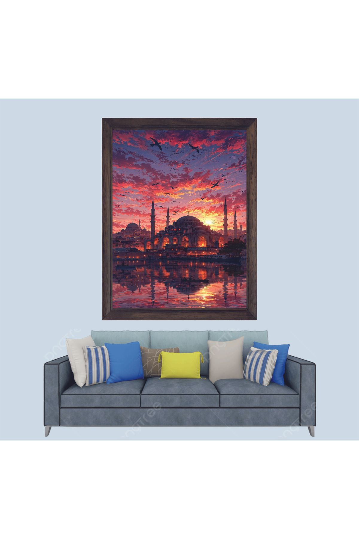 Lioncraft İstanbul Cami Çerçeveli Duvar Tablosu 20x30 cm