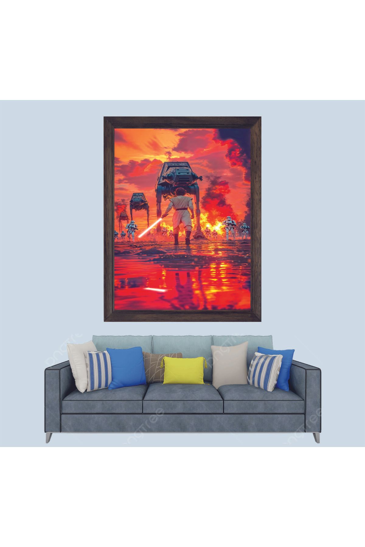 Lioncraft Star Wars Jedia Çerçeveli Duvar Tablosu 30x45 cm
