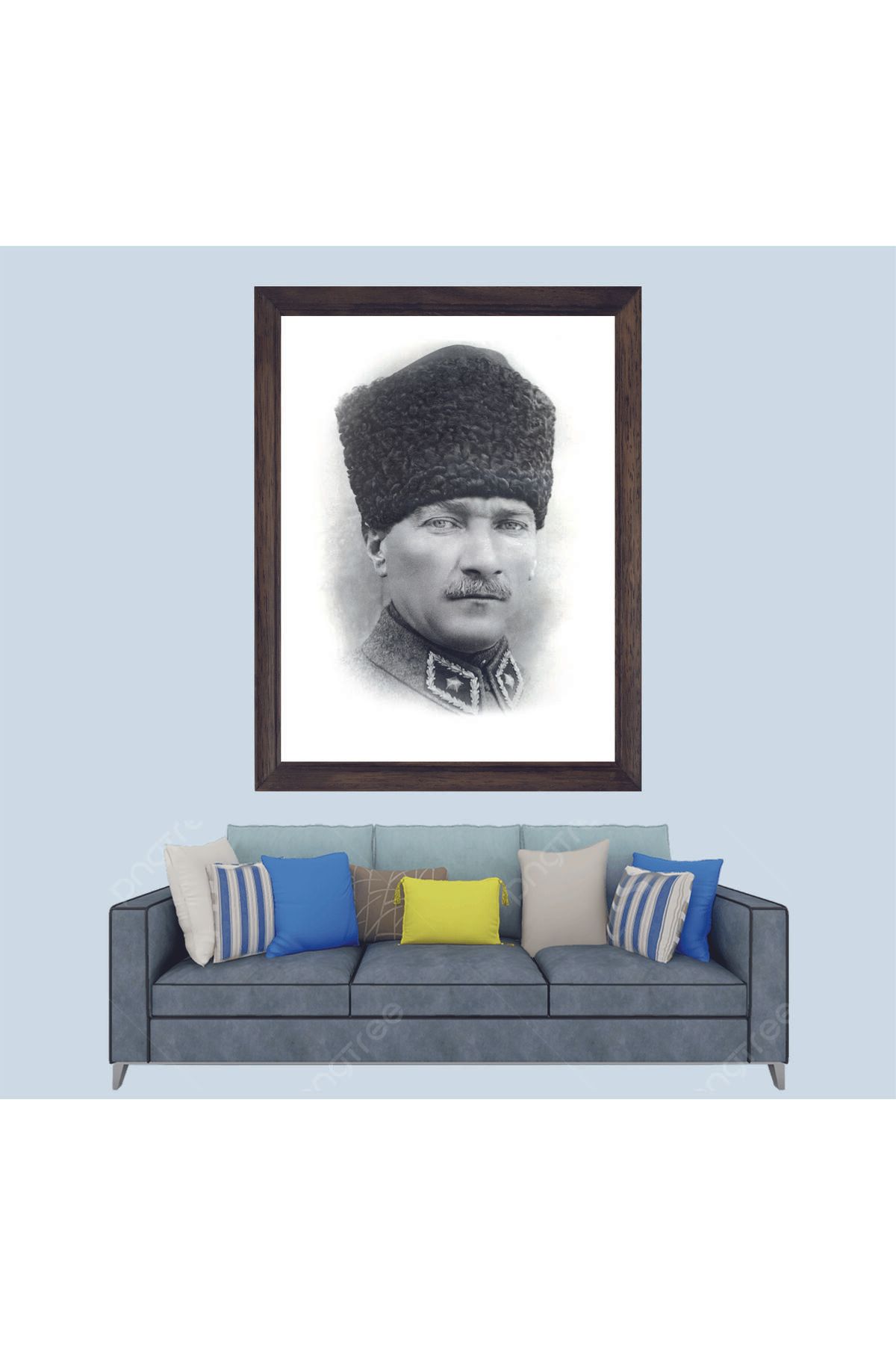 Lioncraft Atatürk Portresi Çerçeveli Duvar Tablosu 20x30 cm