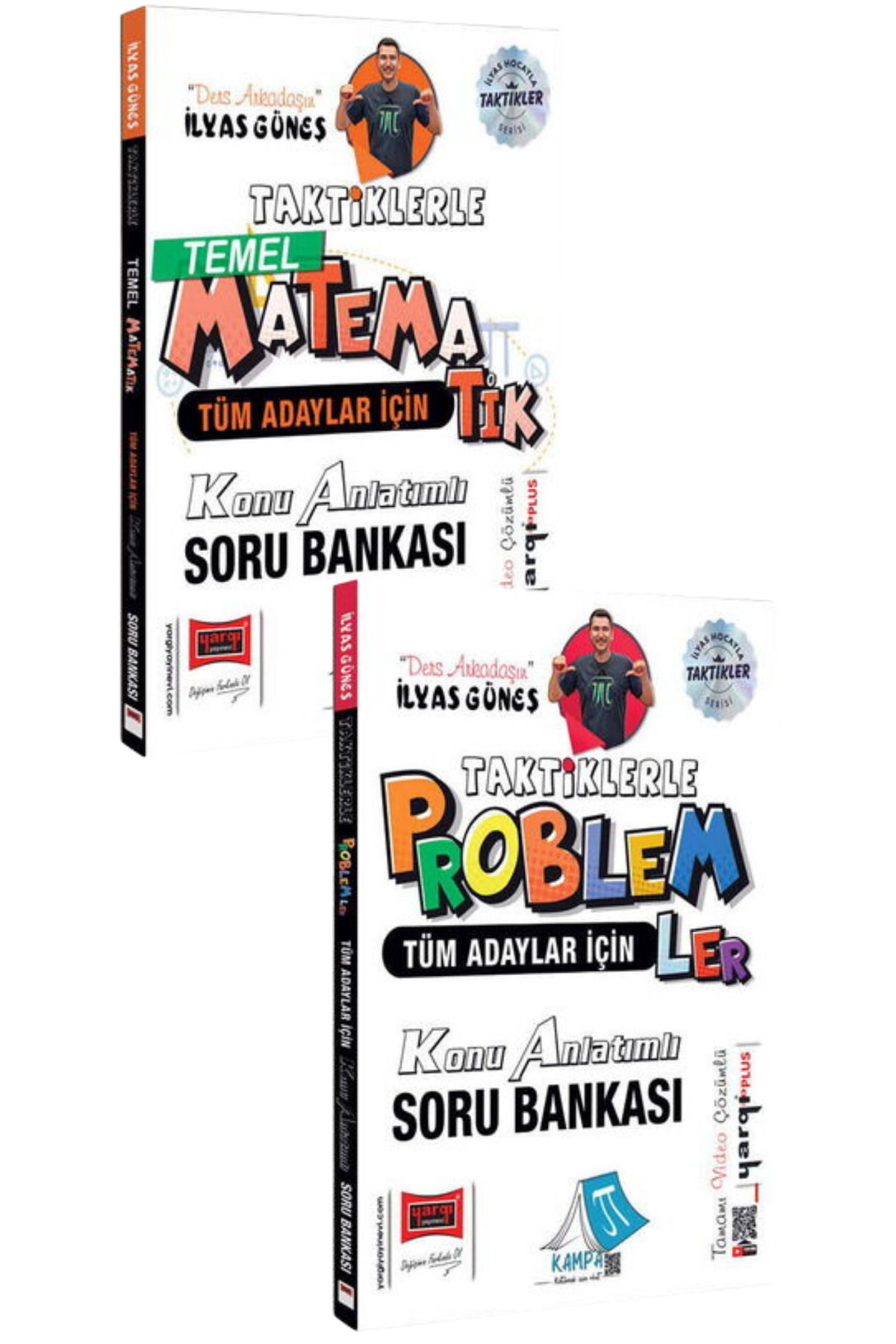 Yargı Yayınları Tüm Adaylar İçin Taktiklerle Temel Matematik+Problemler Konu Anlatımlı Soru Bankası-2 KİTAP-SET