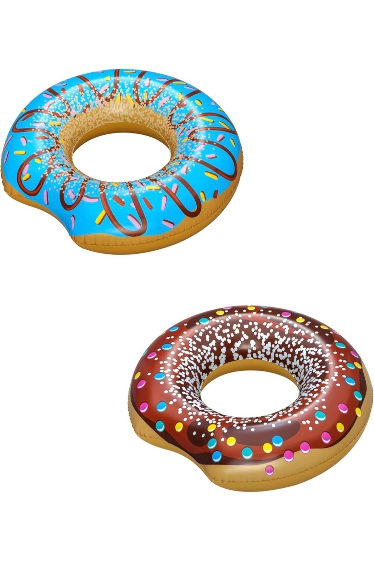 teknotrust 107cm Renkli Donut Deniz ve Havuz Simidi, Keyifli Yaz Aktiviteleri İçin Ideal