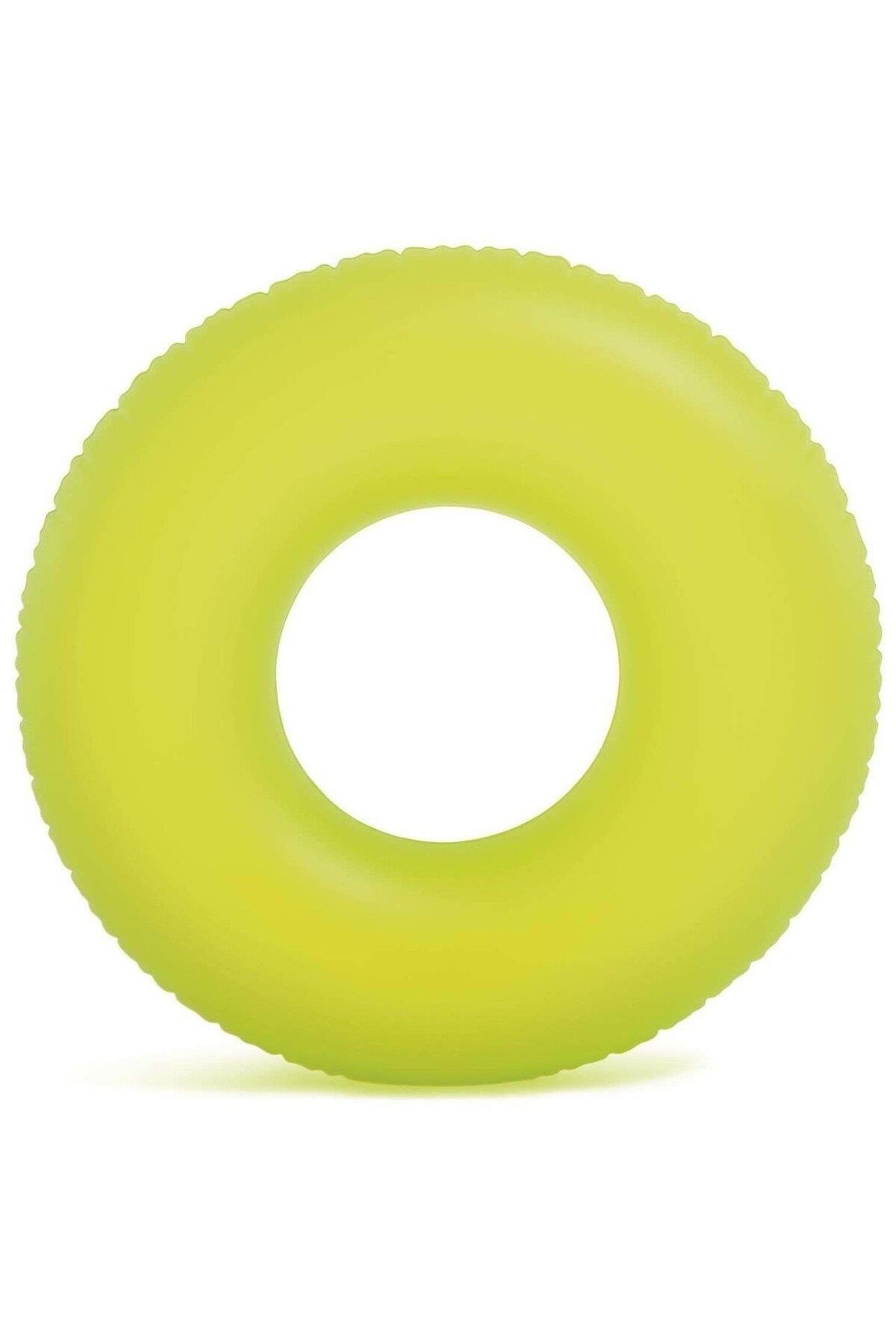 teknotrust Neon Sarı Renkli 91 Cm Simit, Şık ve Canlı Tasarım