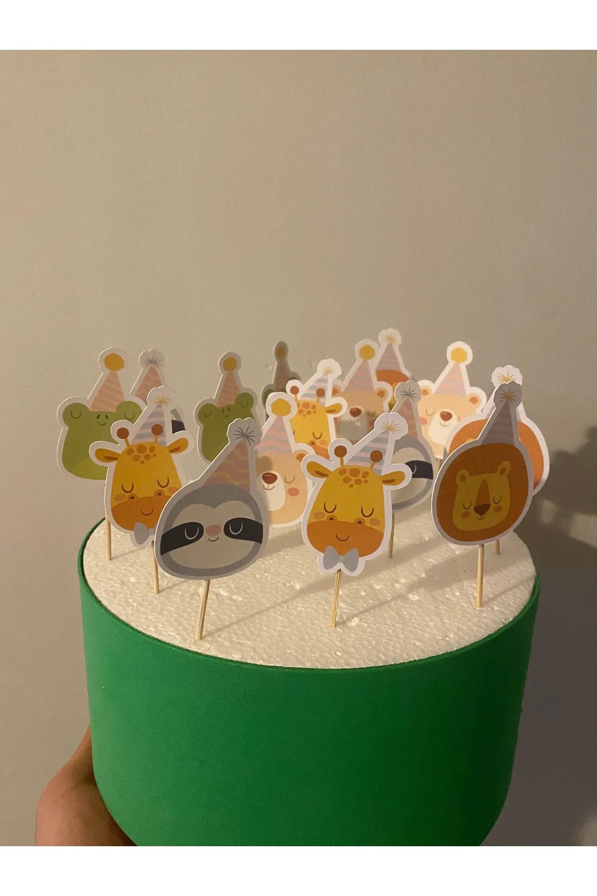 Tasarım Safari Temalı Doğum Günü Pasta, Cupcake, Duvar Süsü Set
