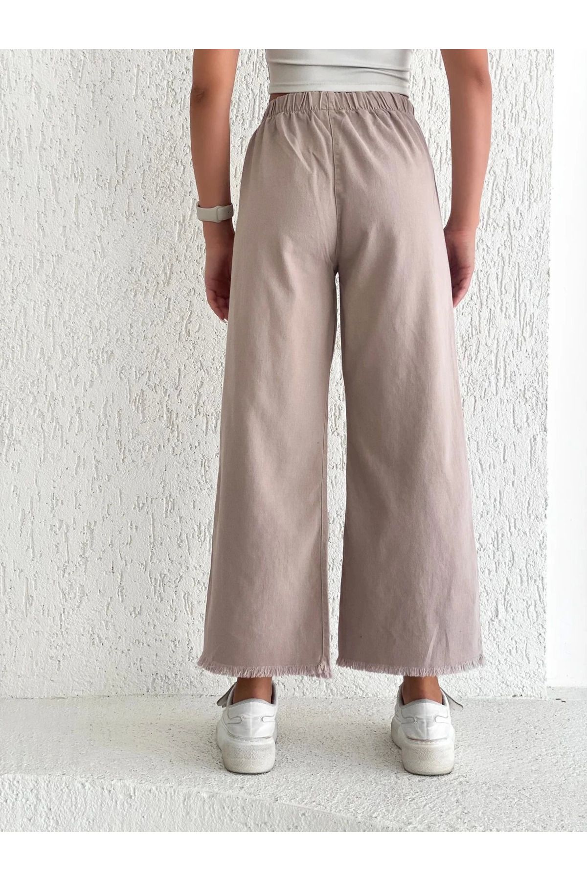 ZORM Püsküllü Palazzo Pantolon - Trendy ve Şık