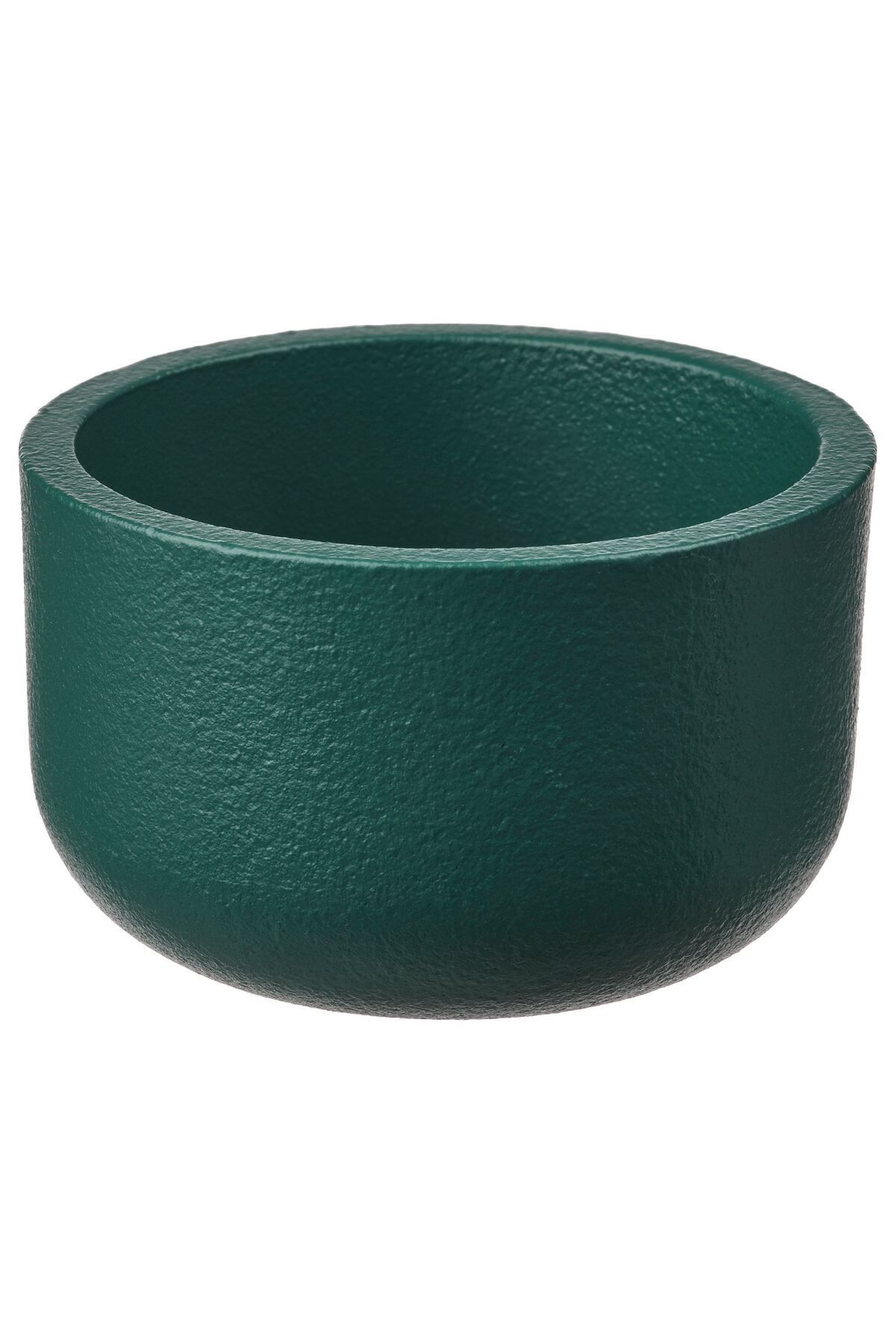 Saatistan Koyu Turkuaz Tealight Mumluk, 3 cm, Şık ve Sade Dekoratif Aksesuar