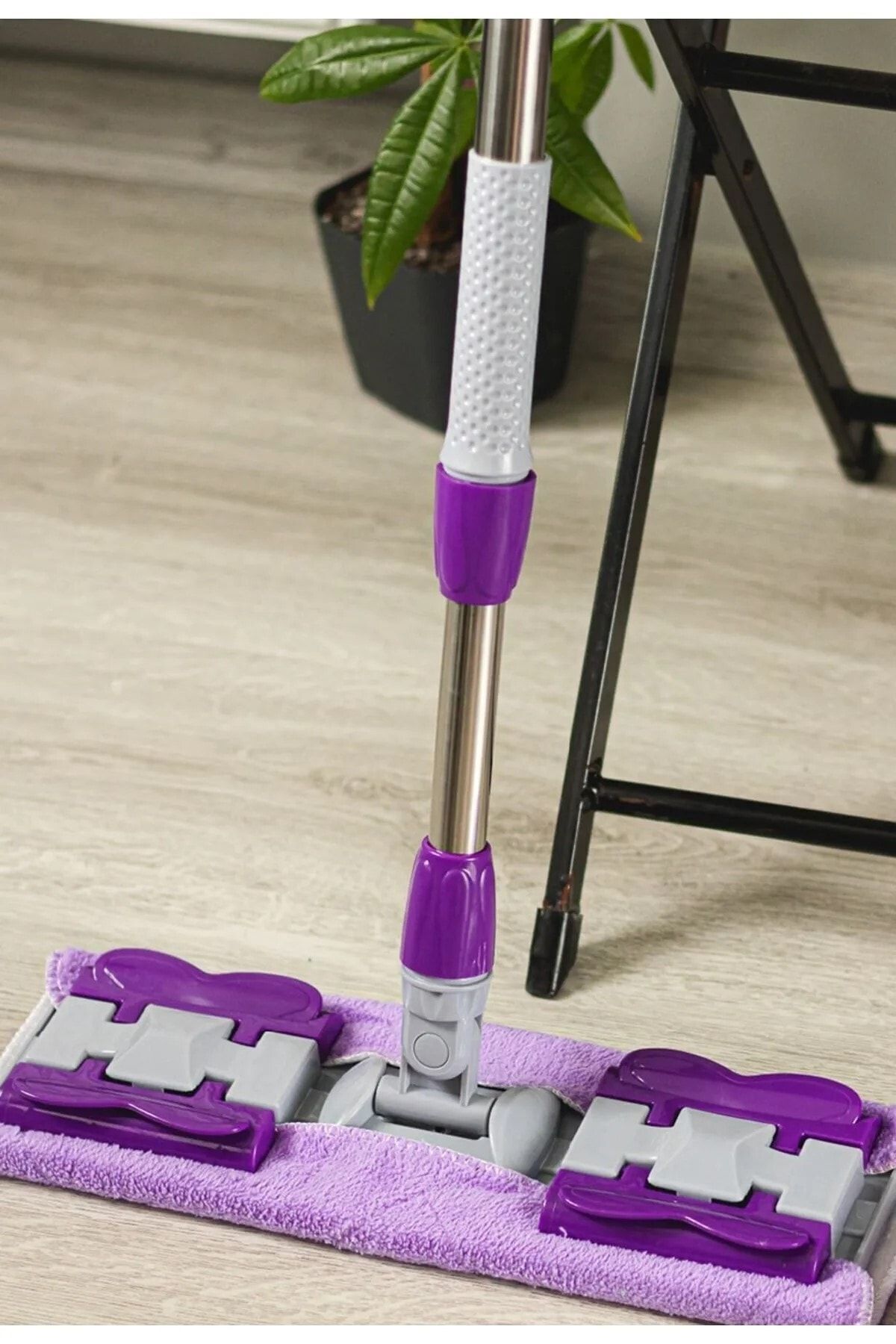Sultan 1 Adet Yedek Bez Hediyeli Yer Mopu Fayans Parke Zemin Ve Duvar Mopu Mikrofiber Mandallı Mop