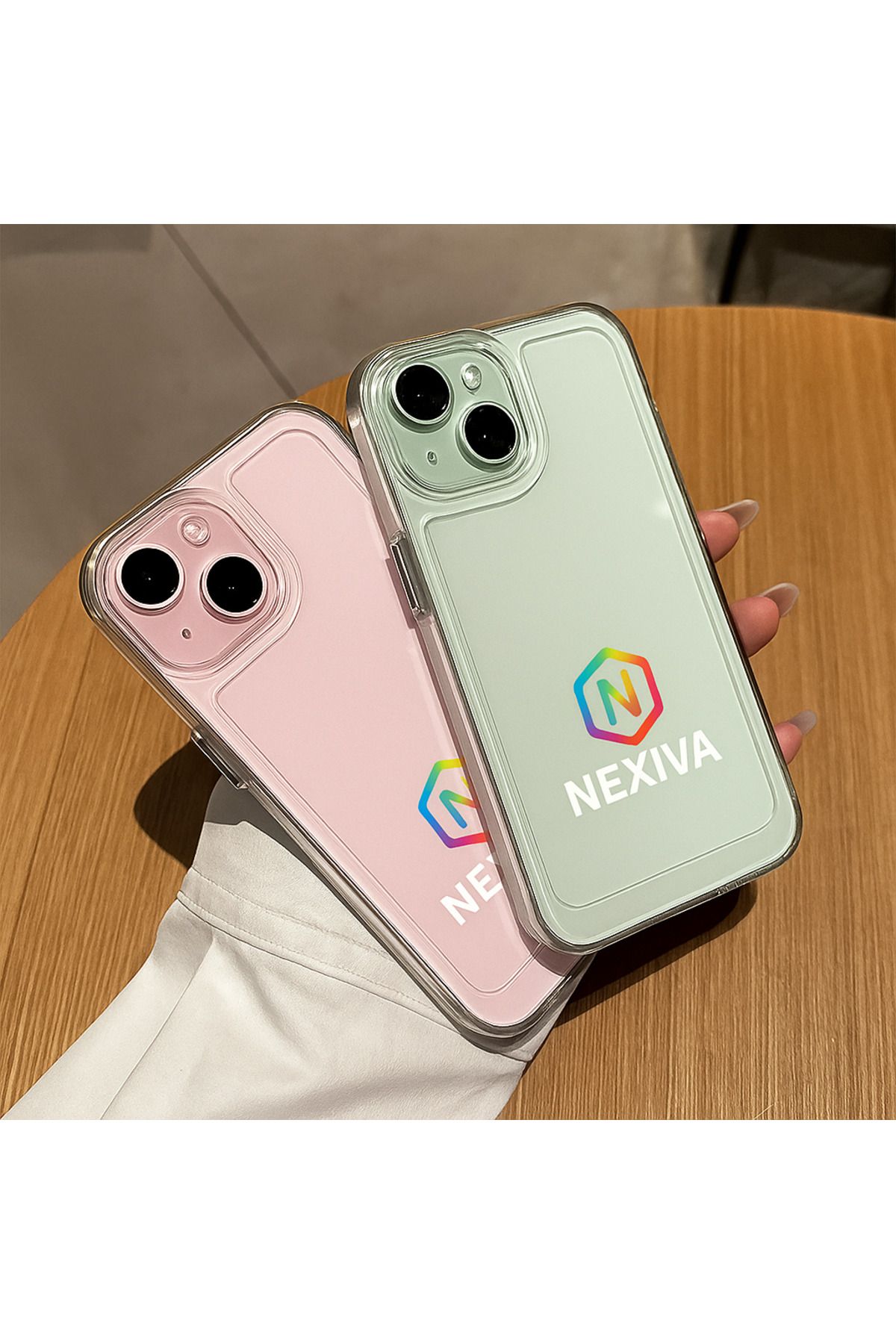 nexiva İphone 15 Sert Şeffaf Mika Kılıf