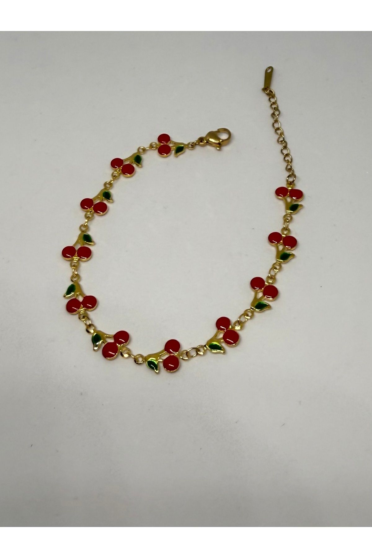 Gulsah's Store Çelik gold kirazlı bileklik