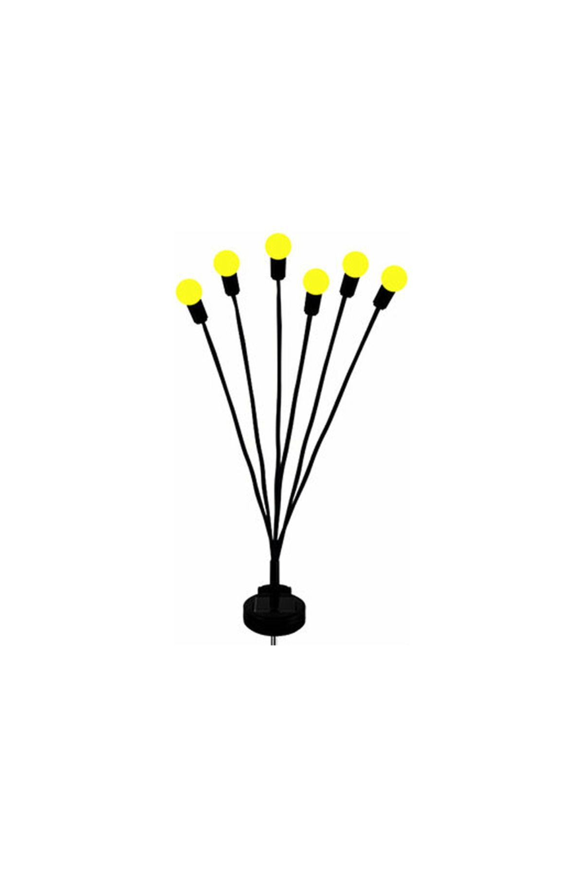 maarketim Bahçe Çiti 6'lı Renkli Güneş Enerjili LED Lamba