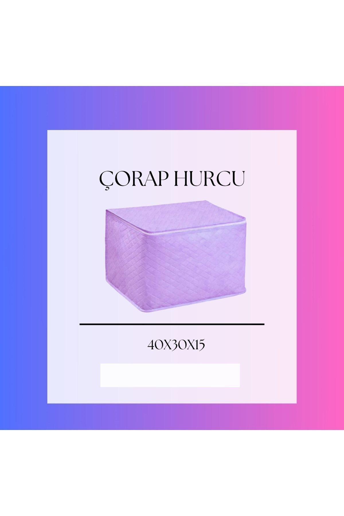 teknotrust Renkli ve rahat 25x25x15 cm şık çorap saklama kutusu, pratik ve şık depolama çözümü.