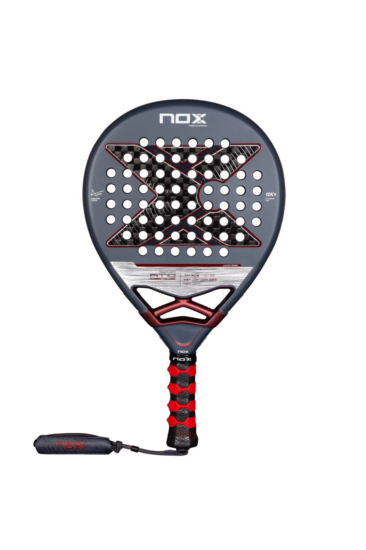 NOX Padel Raketi – AT10 Genius 12K Agustín Tapia İmzasıyla Kontrol ve Dengenin Zirvesi