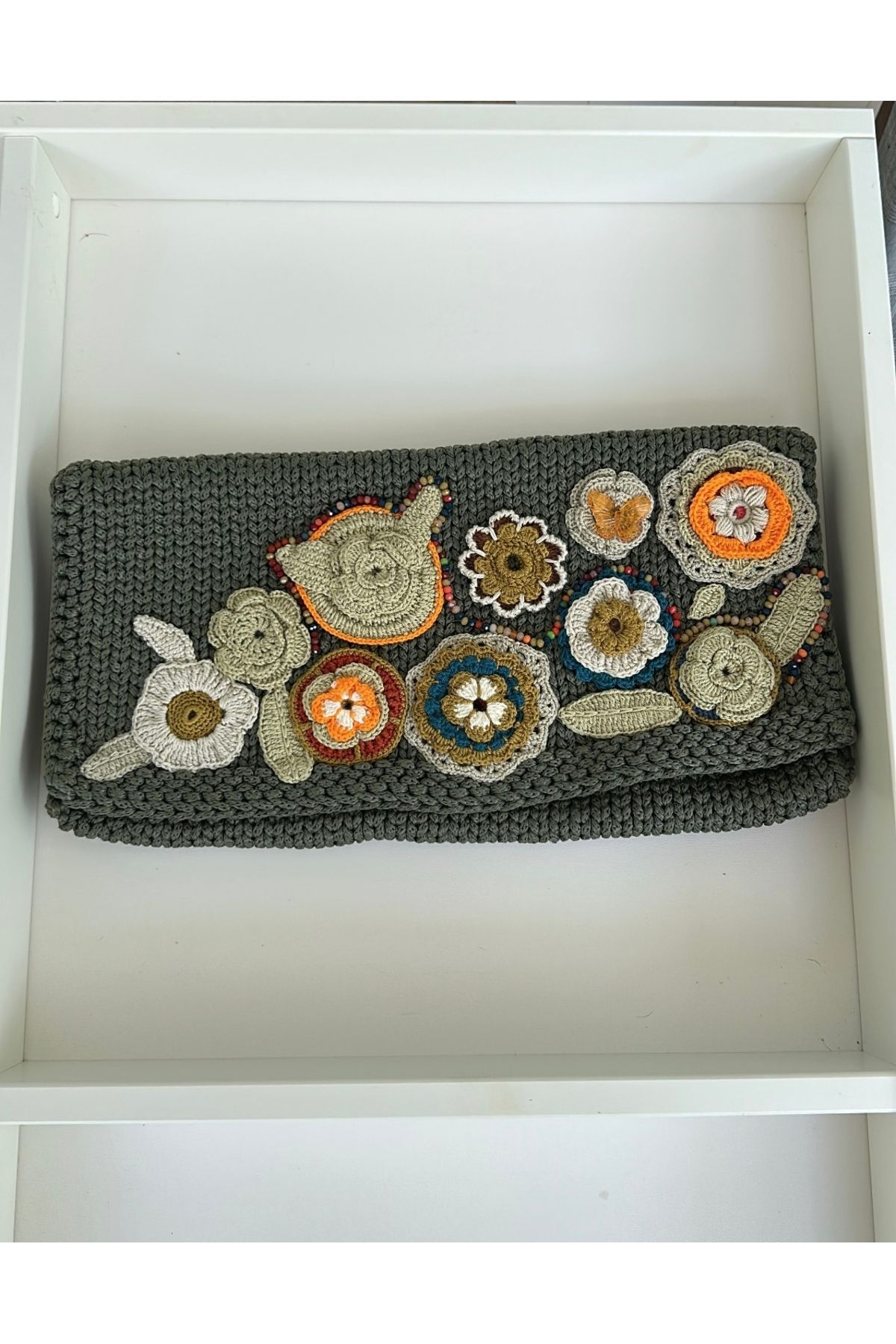 Morsanat Motif İşlemeli Özel Tasarım Çanta