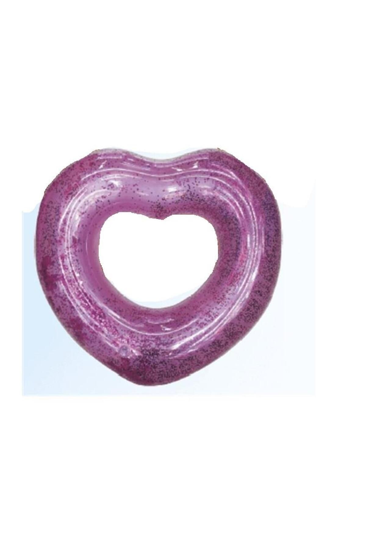teknotrust Pembe Kalp Desenli 65 cm Simit, Şık ve Renkli Ev Dekorasyonu Parçası
