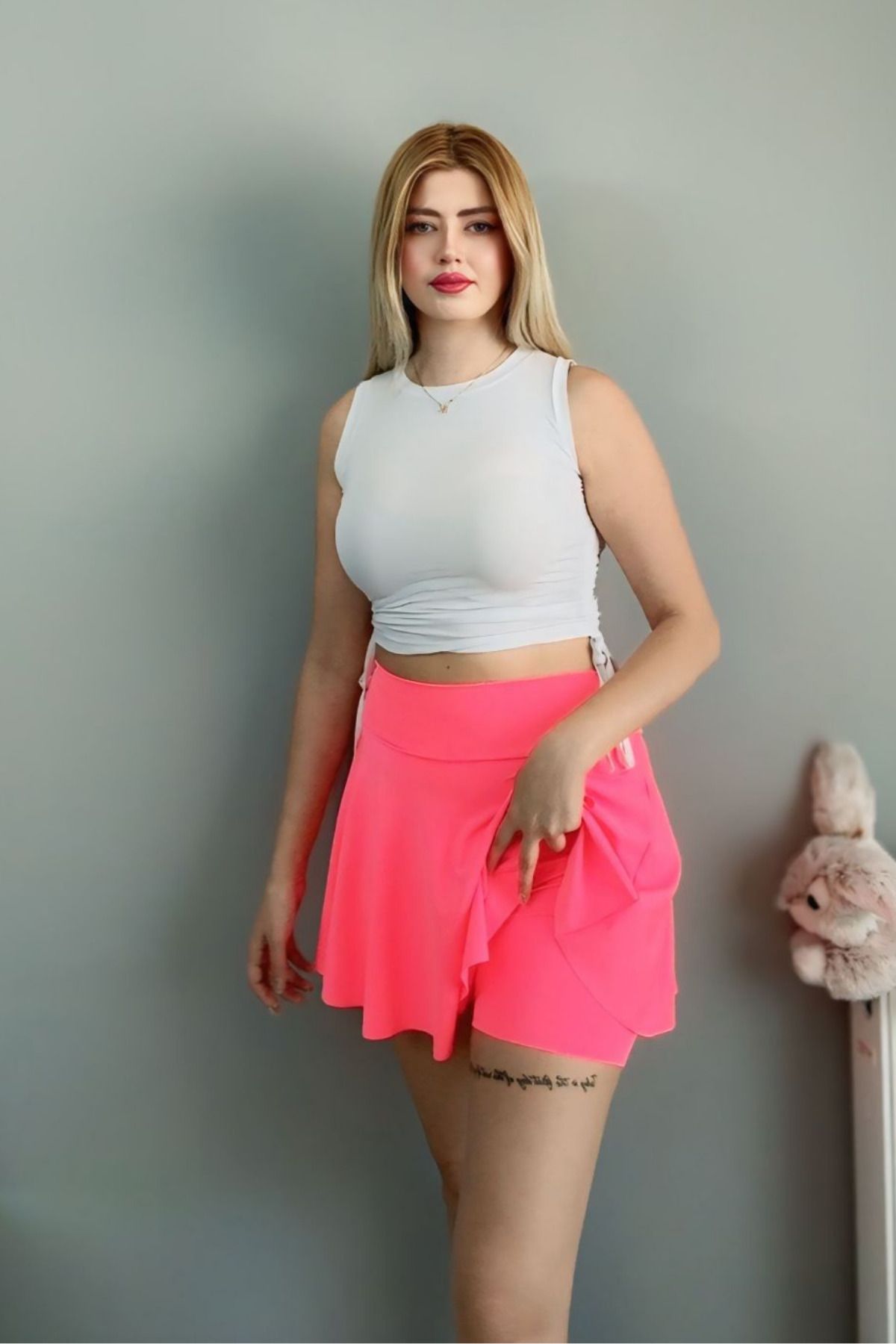 madelion-Shorts Skirt Shaping Effect Inside Short Leggings Makes You Look One Size Smaller Diving Fabric 4