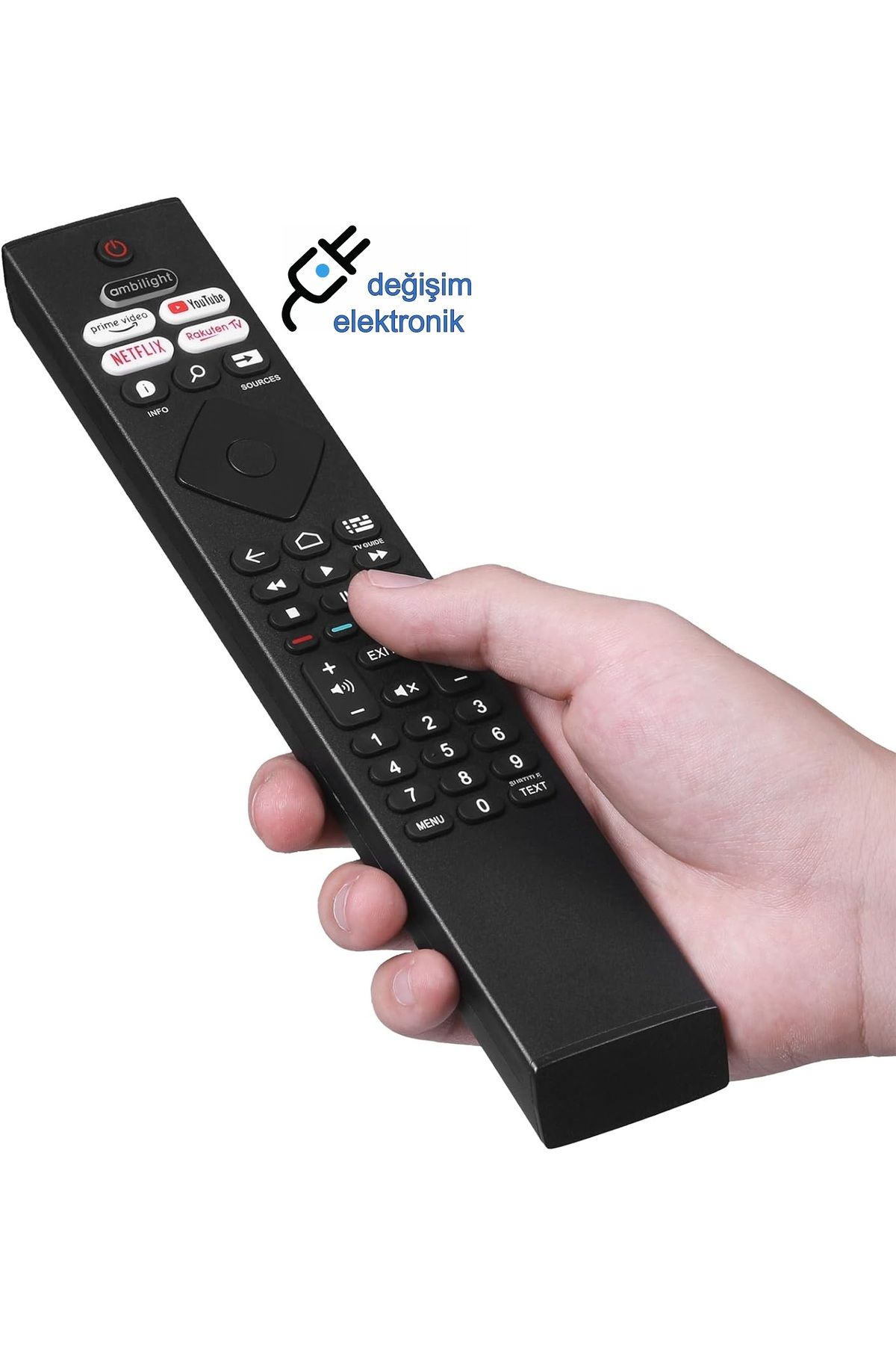 tteknolojik 55Pus8548/62 Uyumlu Android Led Tv Kumandası Ses Komutsuz