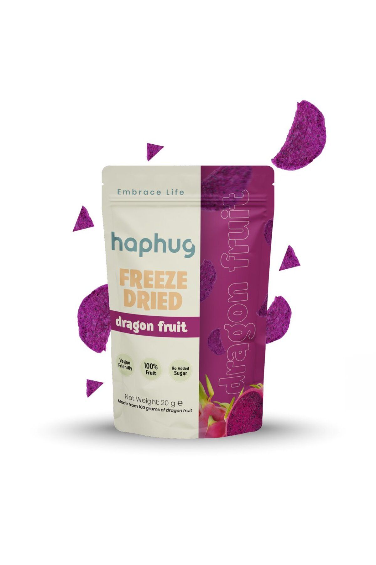 HapHug Freeze Dried Ejder Meyvesi - Dondurularak Kurutulmuş - 20g