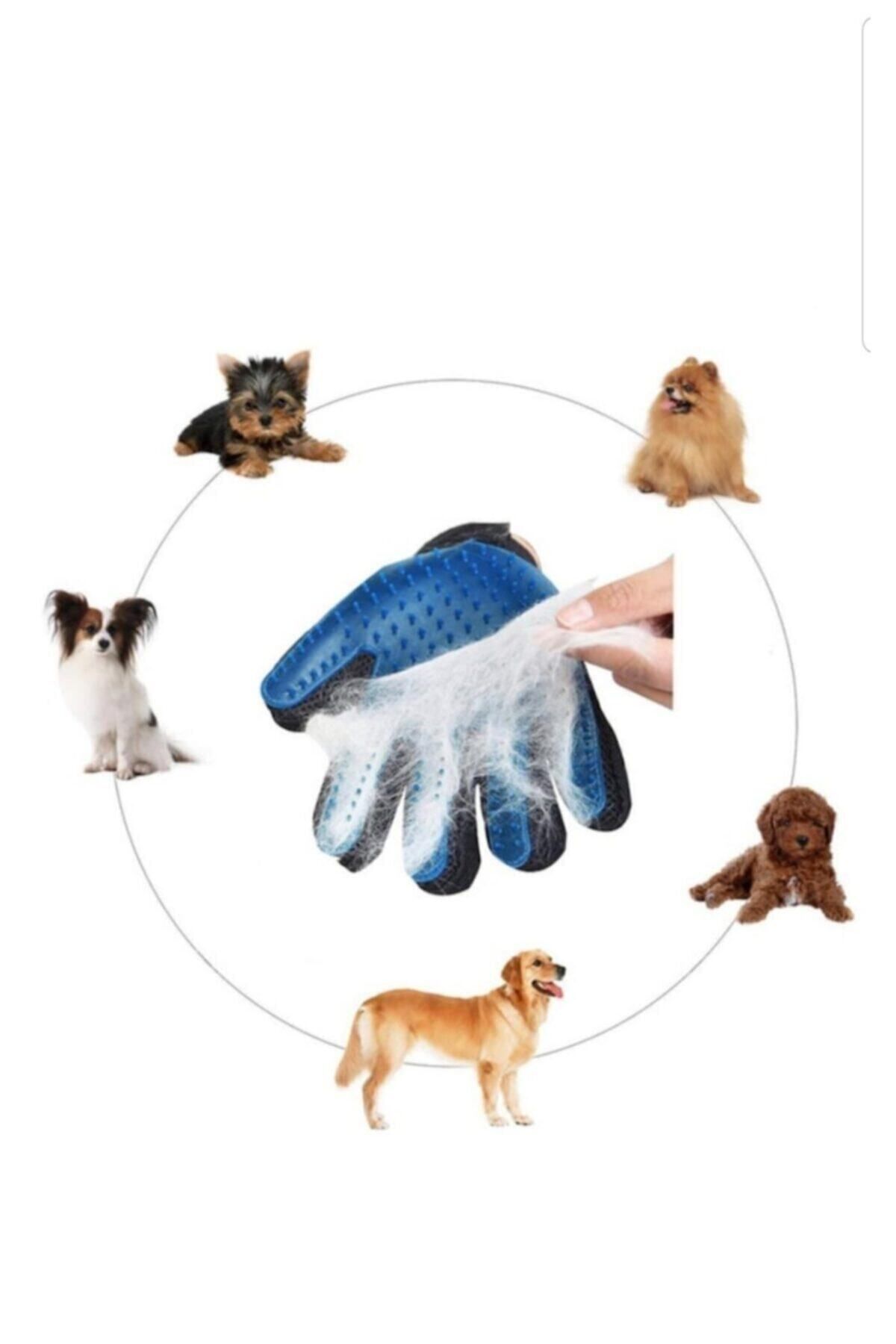 teknotrust Kedi ve köpek tüylerini kolayca toplayan temizlik ve masaj eldiveni
