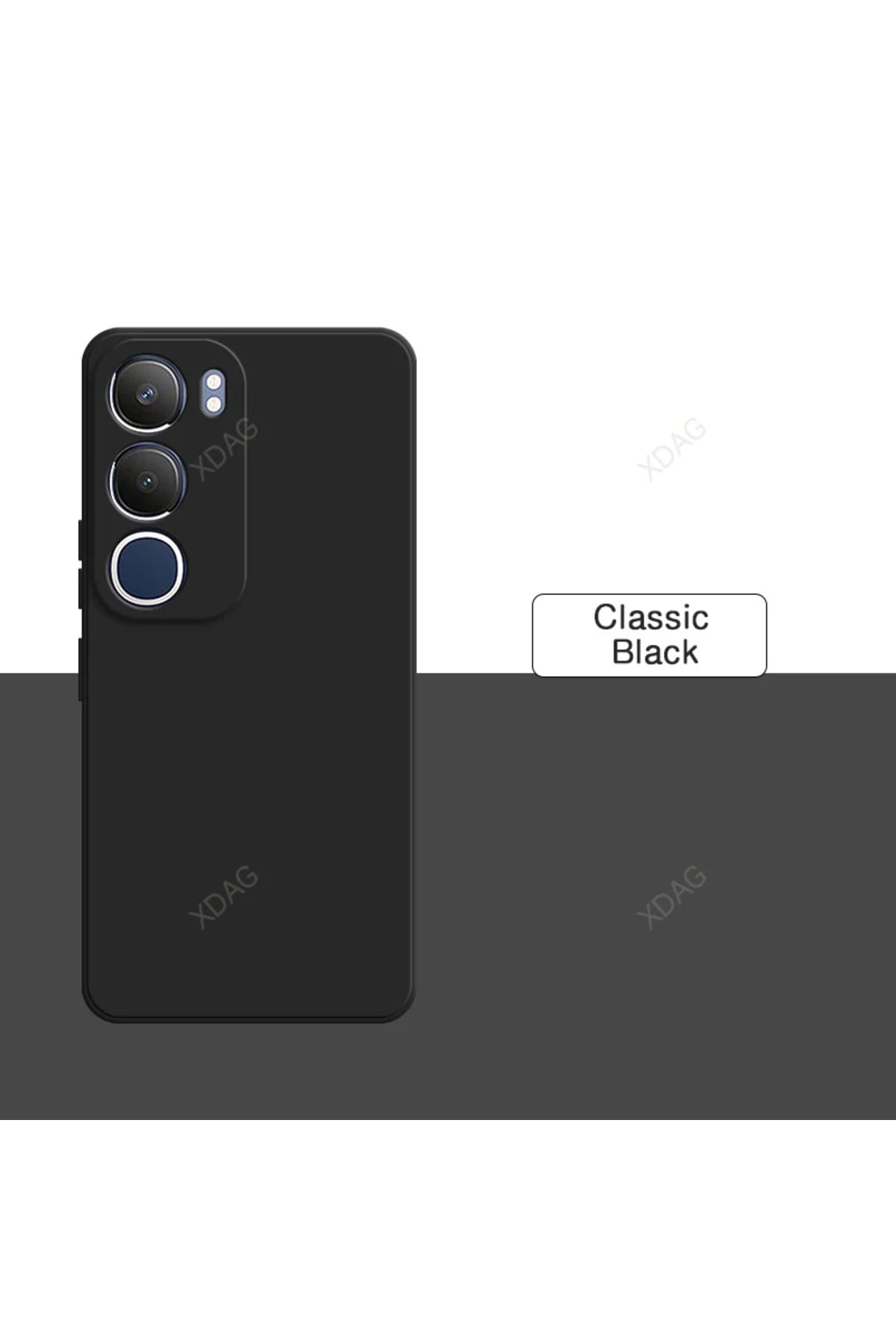 GRABONO Vivo Y19S Kılıf Kamera Korumalıdır Kadife İç Kaplama Mat Premium Seri
