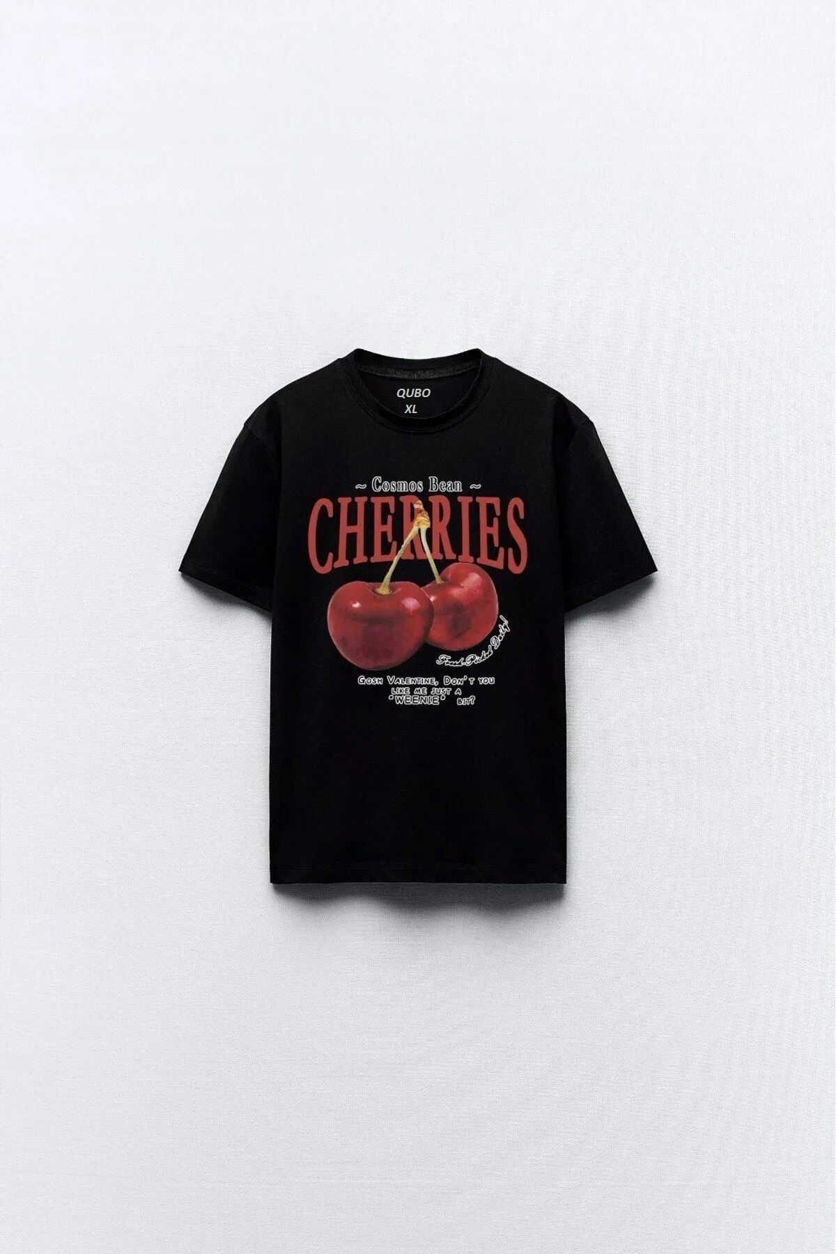 Hunors Sportswear & Company Unisex Kadın/Erkek Oversize Baskılı Pamuklu Bisiklet Yaka Kısa Kollu T-shirt