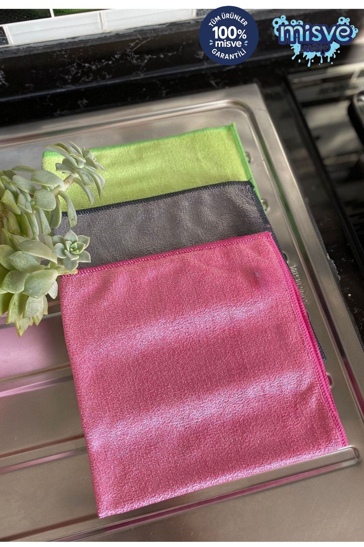 Misvele MisveClean ( 1 Adet ) Sihirli Ankastre Ocak Davlumbaz Bezi 40*40 Cm