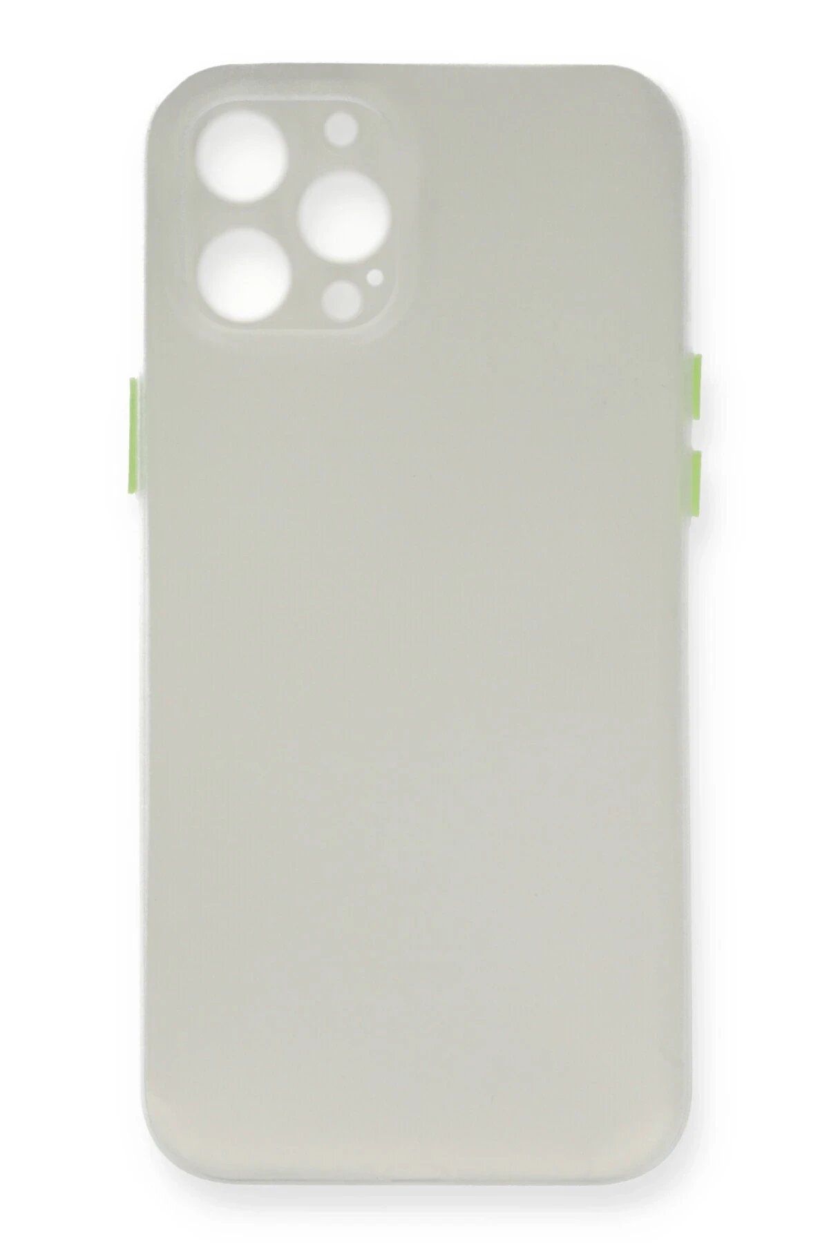 CepteToptan Newface iPhone 12 Pro Max Kılıf PP Ultra İnce Kapak - Beyaz