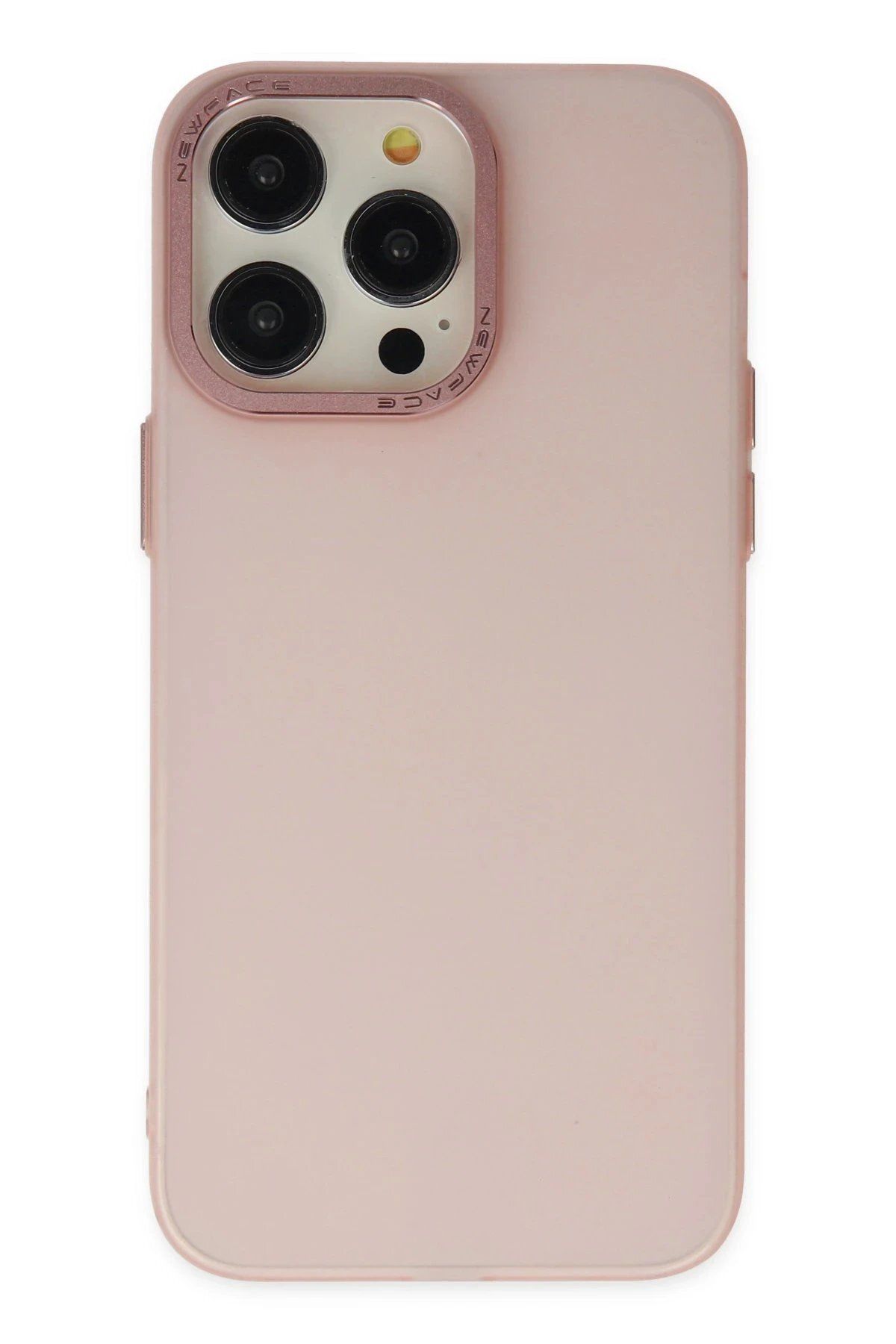 CepteToptan Newface iPhone 13 Pro Max Kılıf Modos Metal Kapak - Pembe