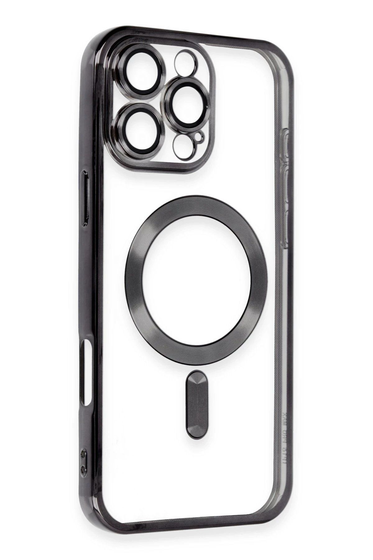 CepteToptan Newface iPhone 16 Pro Max Kılıf Kross Magneticsafe Kapak - Siyah