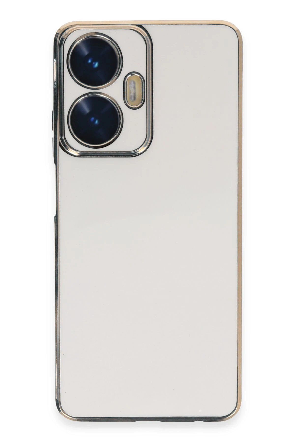 CepteToptan Newface Realme C55 Kılıf Volet Silikon - Beyaz