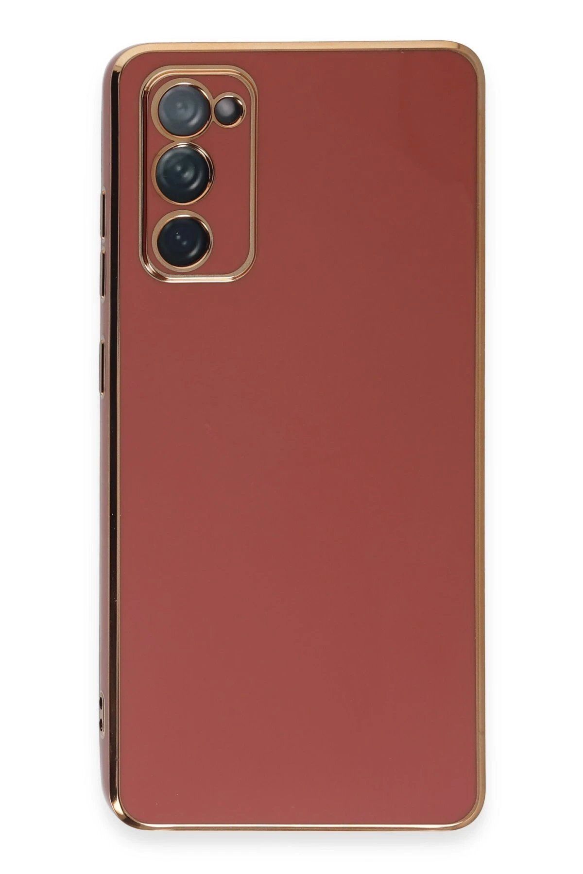 CepteToptan Newface Samsung Galaxy S20 FE Kılıf Volet Silikon - Kırmızı